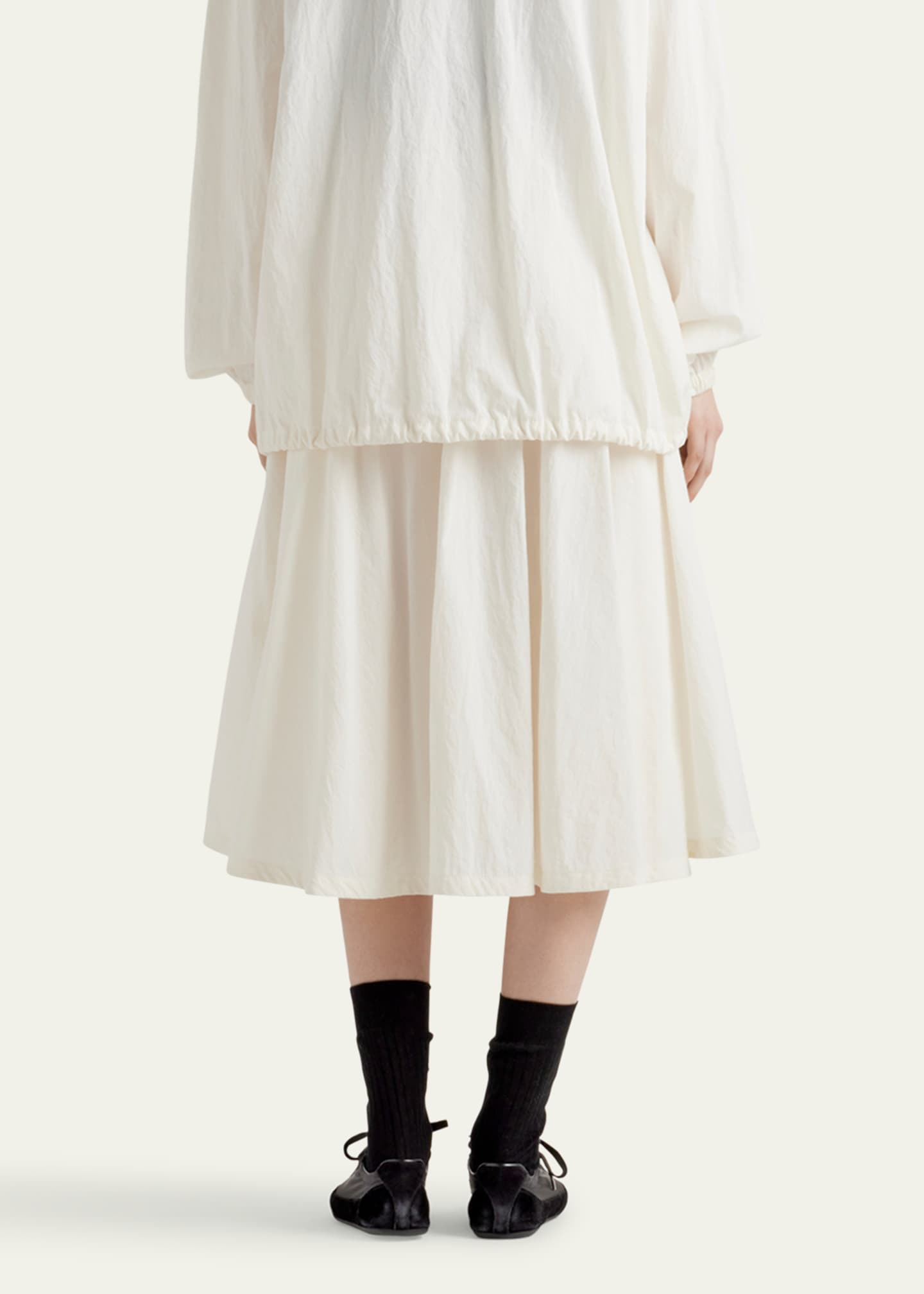 Prada Full Cargo Drawstring Midi Skirt Image 3 of 5