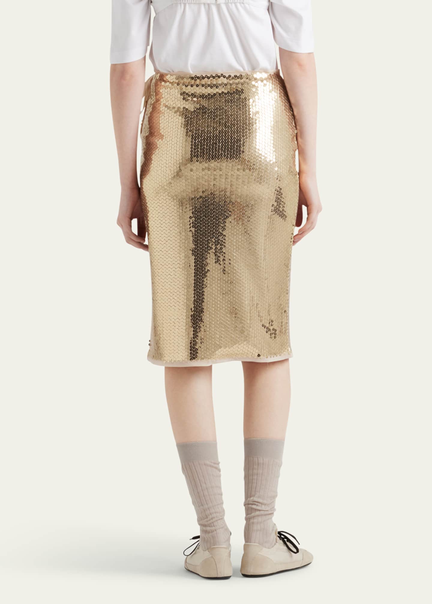 Prada Sequined Side-Tie Skirt Image 3 of 4