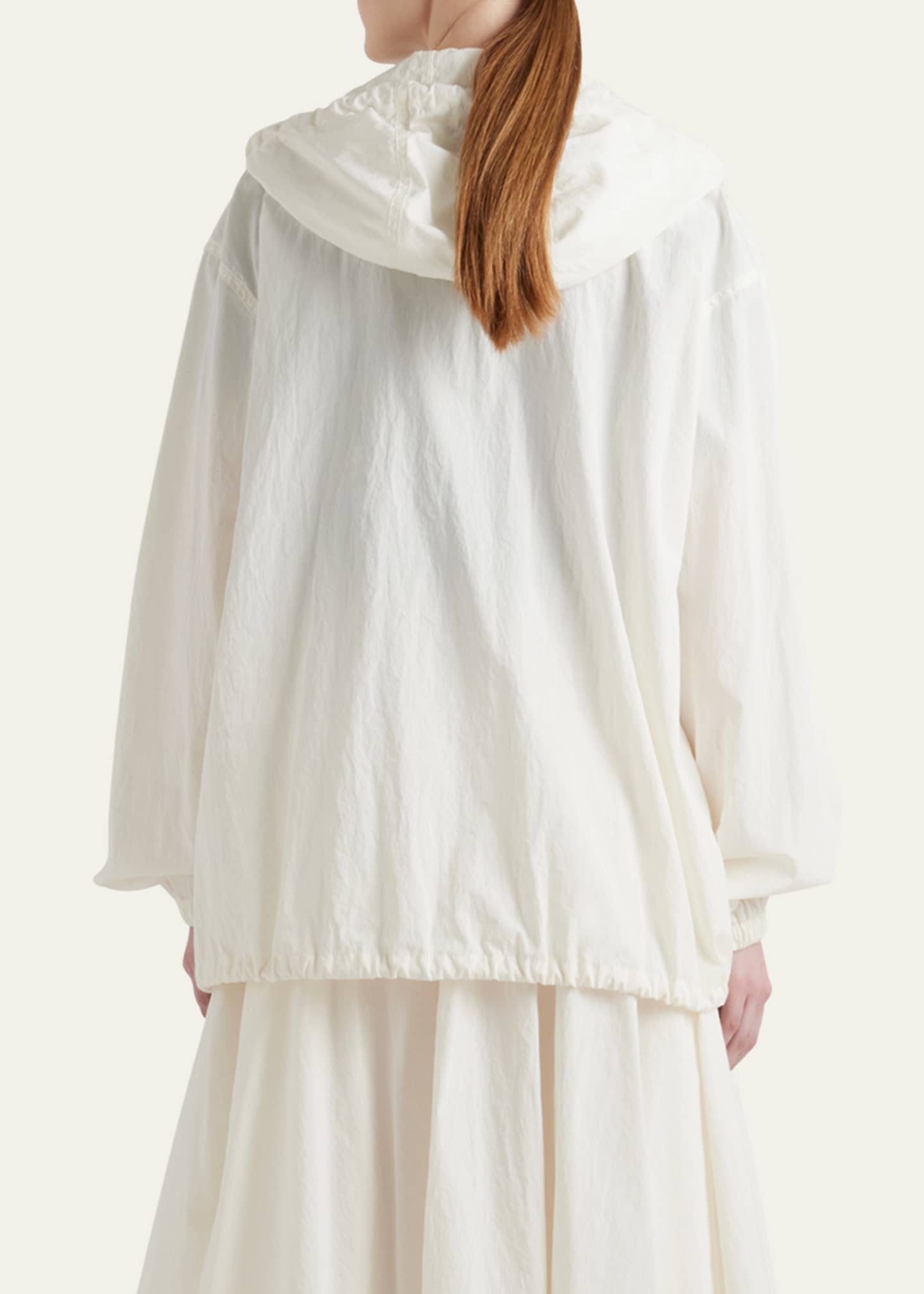 Prada Utility Oversized Hooded Drawstring Jacket Image 3 of 4