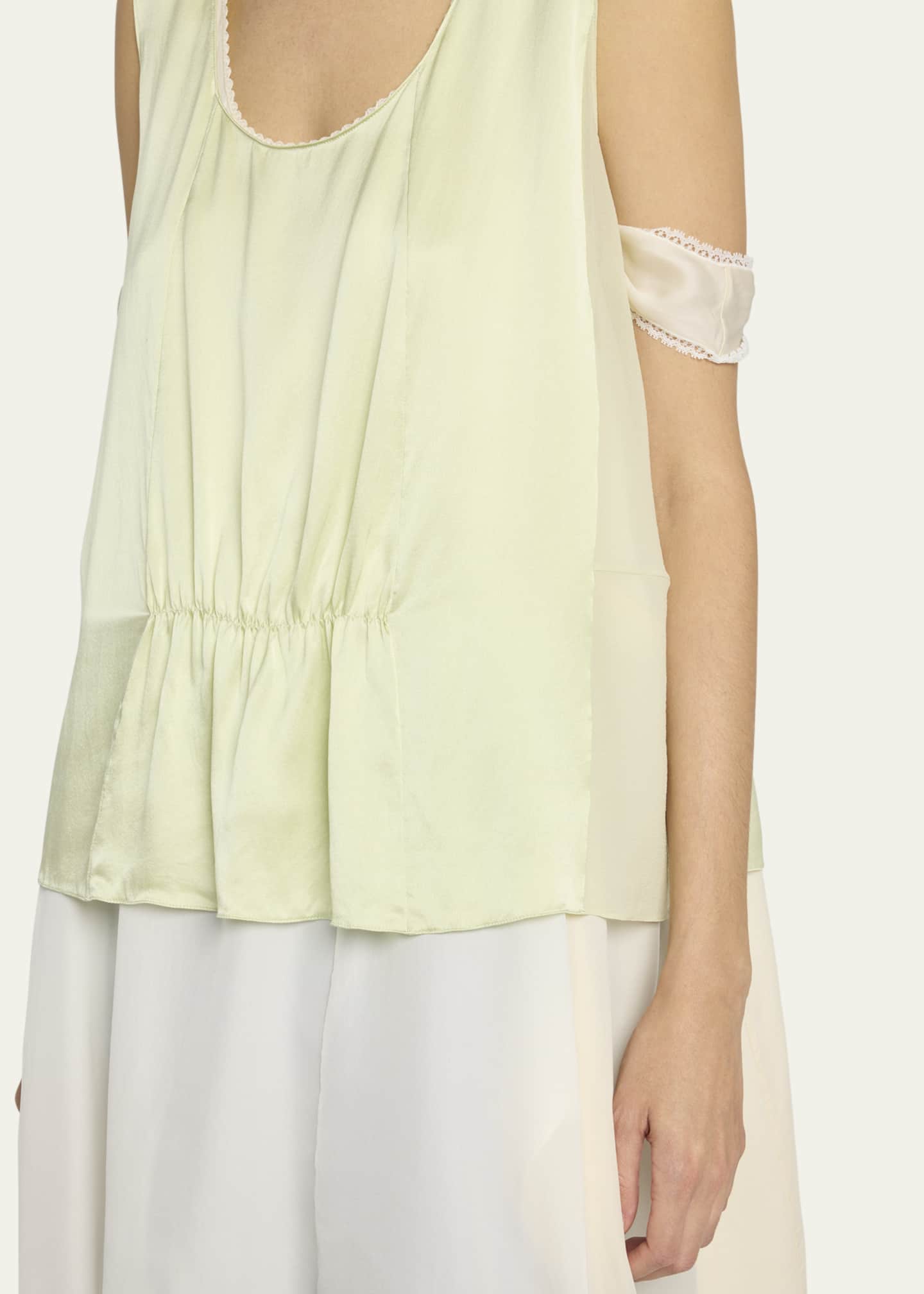 THE ROW Dinara Boxy Silk Top Image 5 of 5