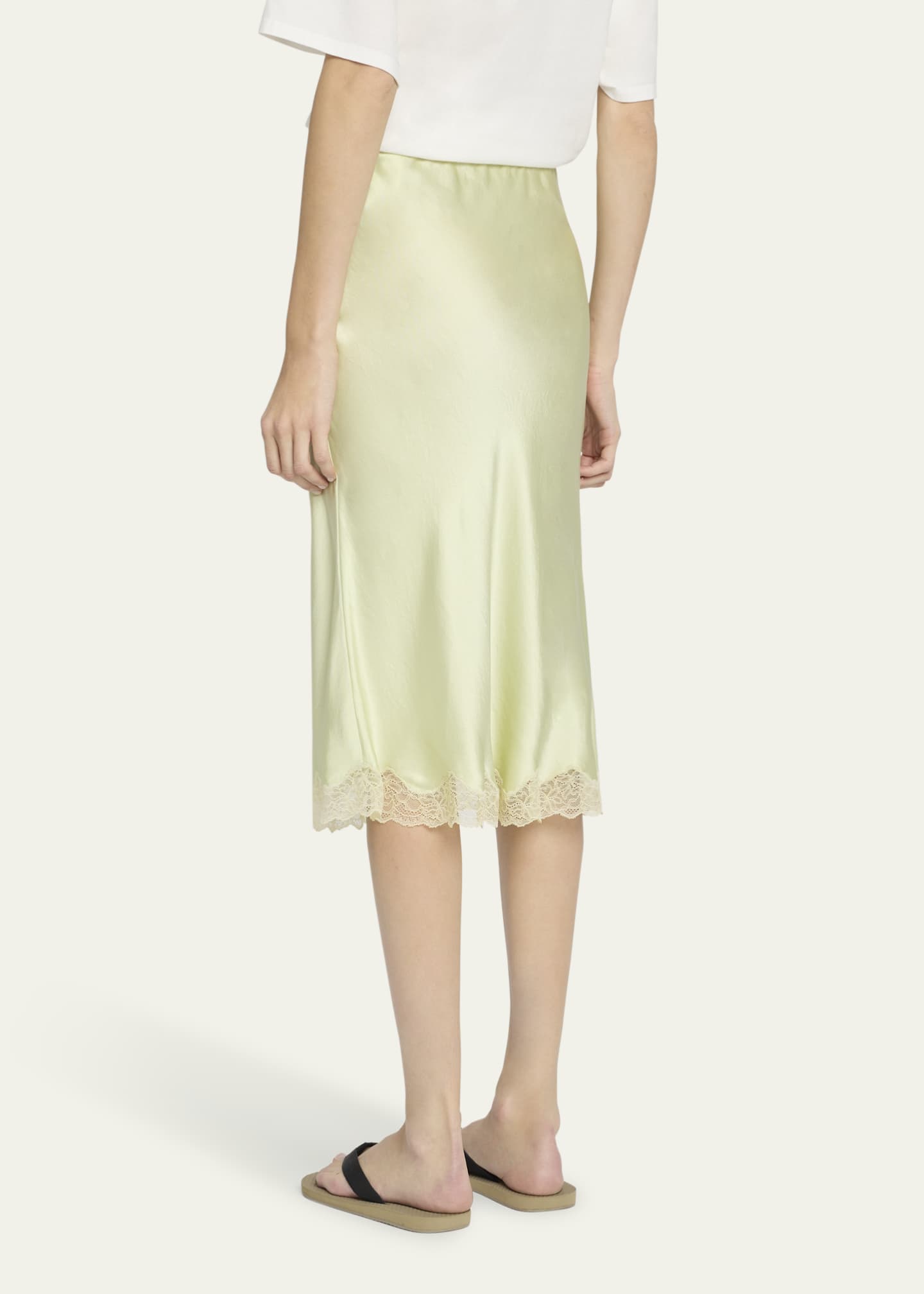 THE ROW Irene Silk Slip Skirt Image 3 of 5