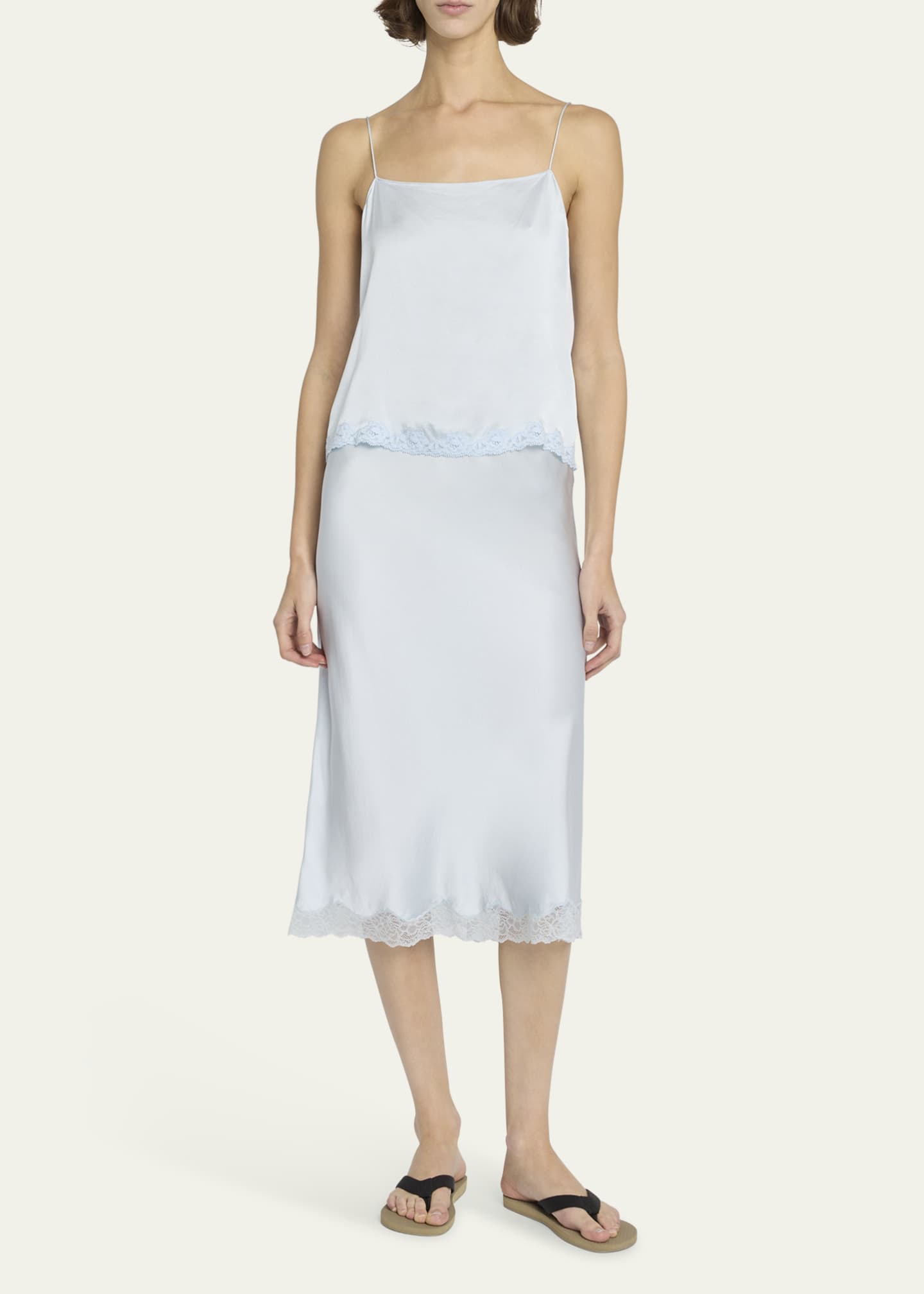 THE ROW Irene Silk Slip Skirt Image 2 of 5
