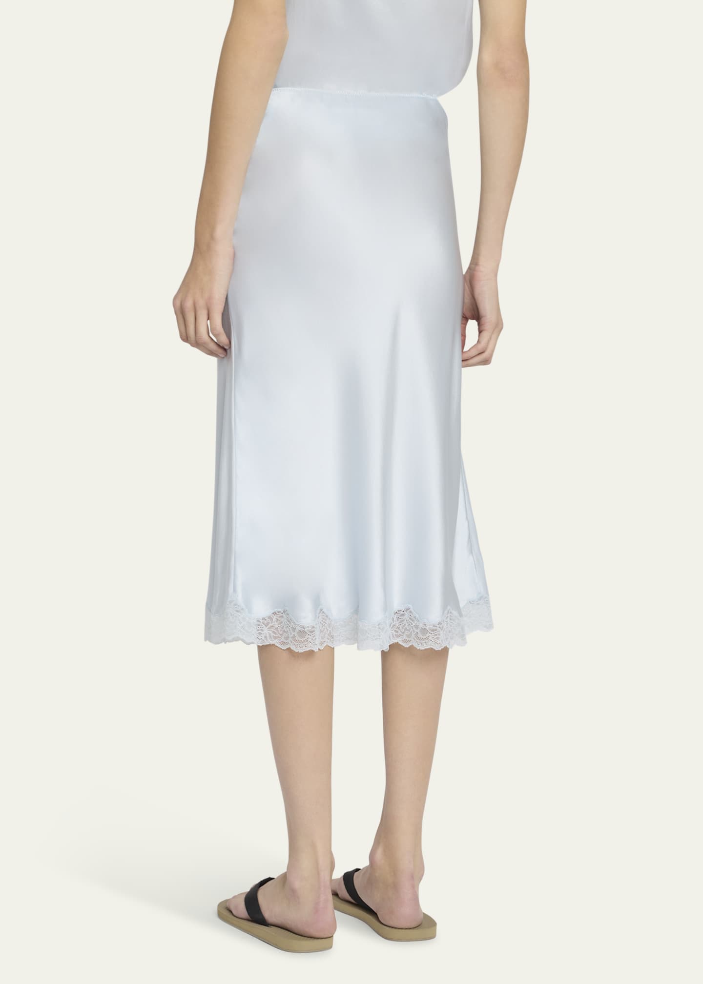 THE ROW Irene Silk Slip Skirt Image 3 of 5