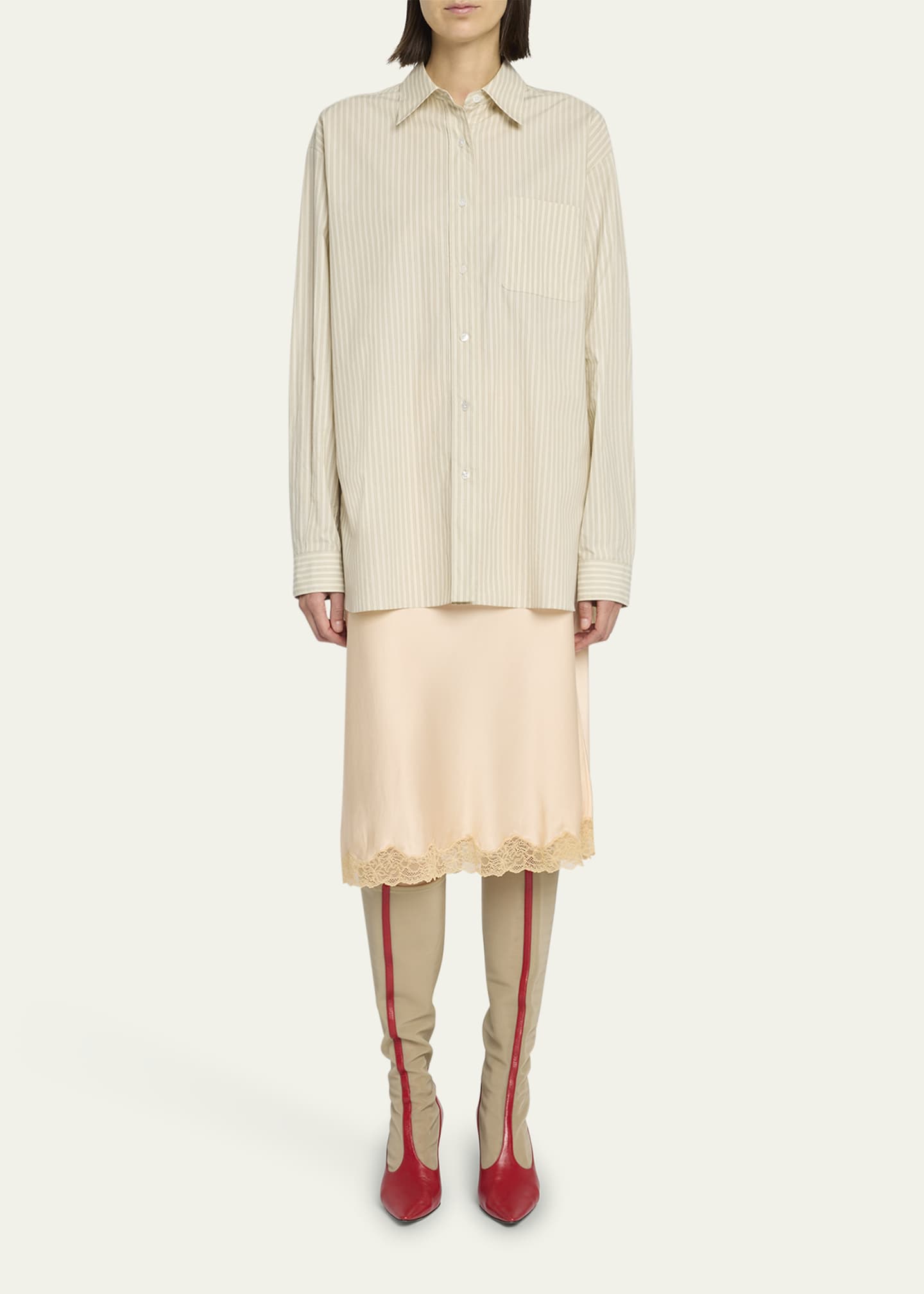 THE ROW Irene Silk Slip Skirt - Bergdorf Goodman