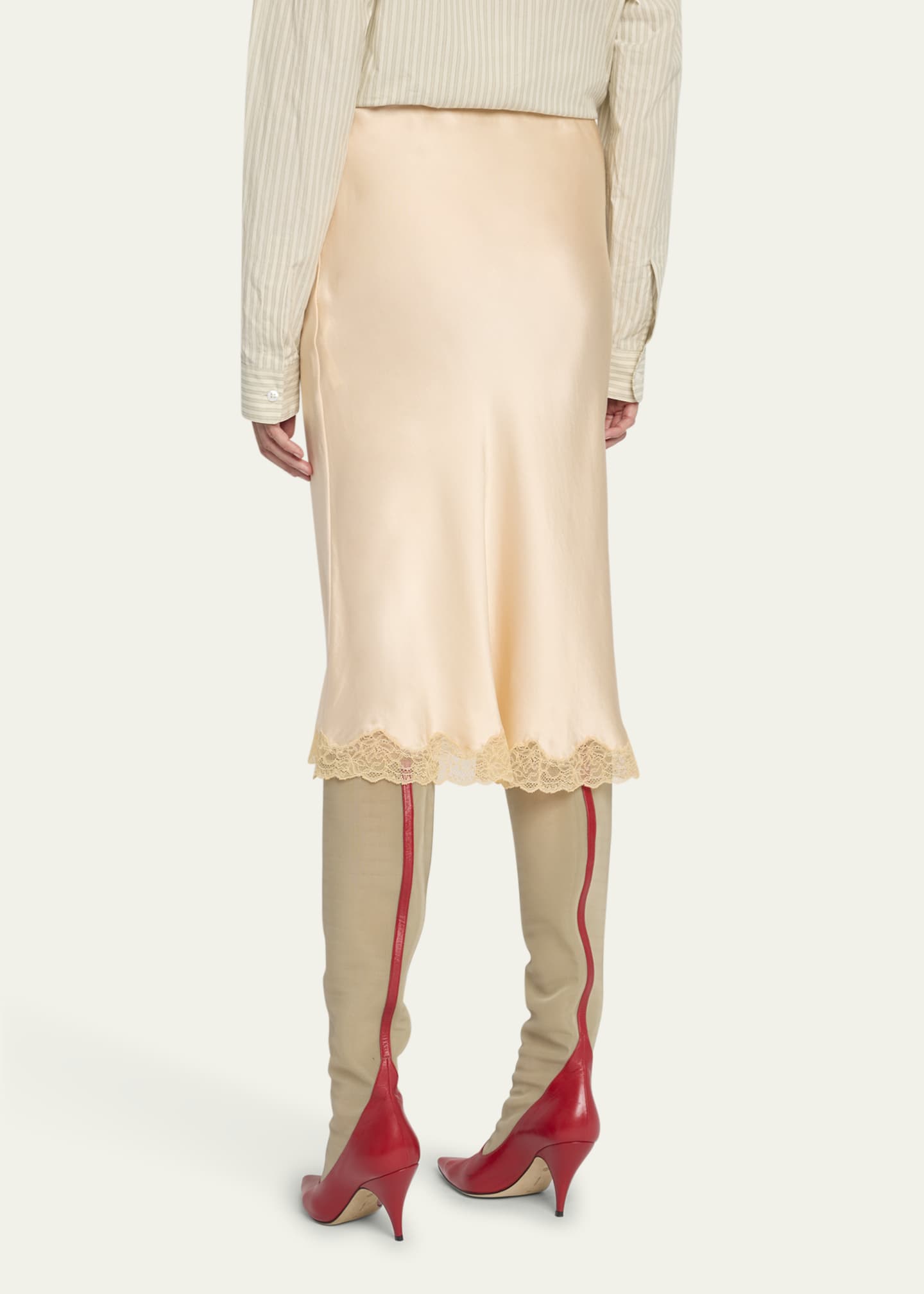 THE ROW Irene Silk Slip Skirt - Bergdorf Goodman