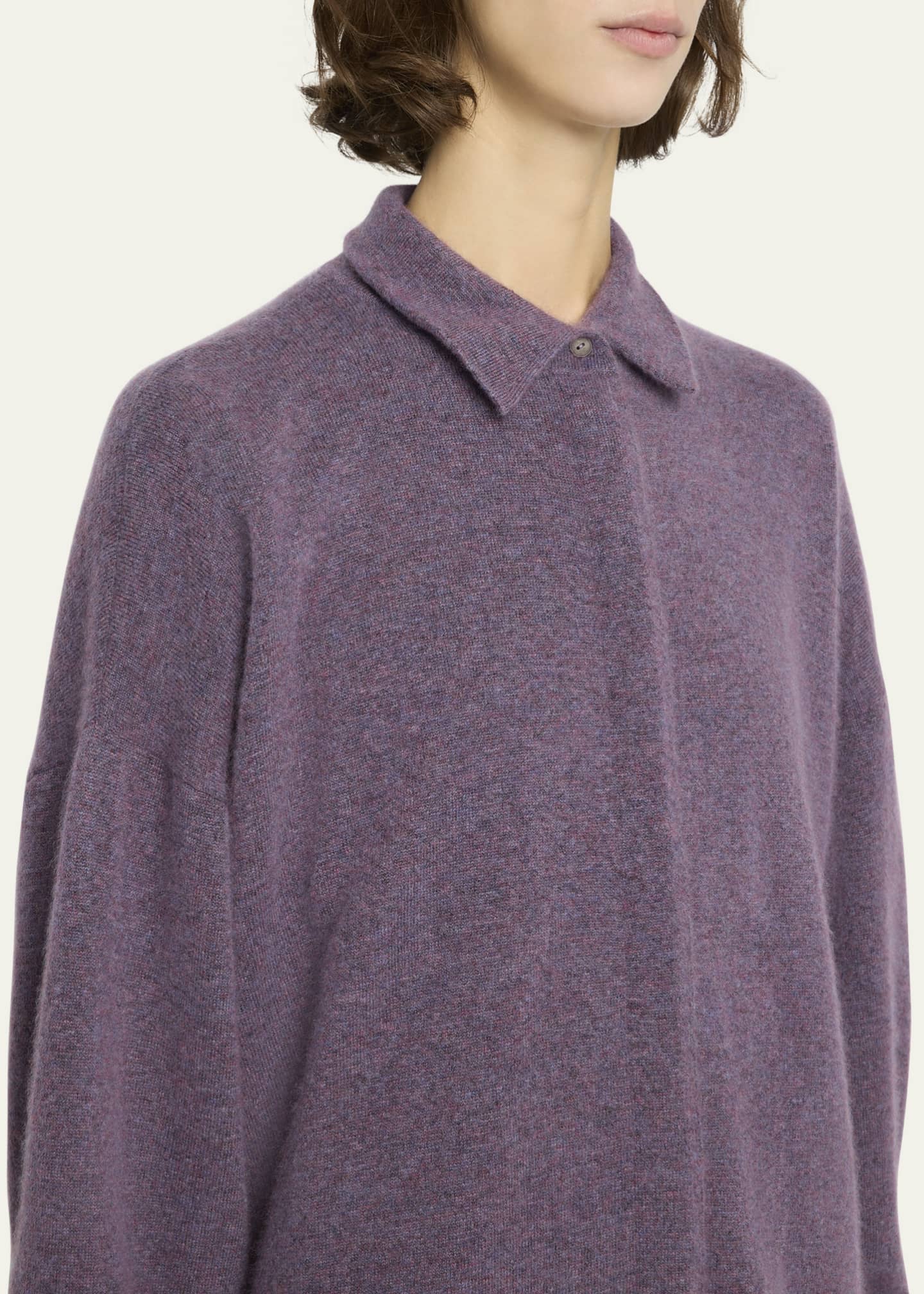 Tシャツ・カットソー [The Row] Janak Top in Silk, Cashmere, and Cotton Janak Top Grey in Silk, Cashmere, and Cotton – The Row