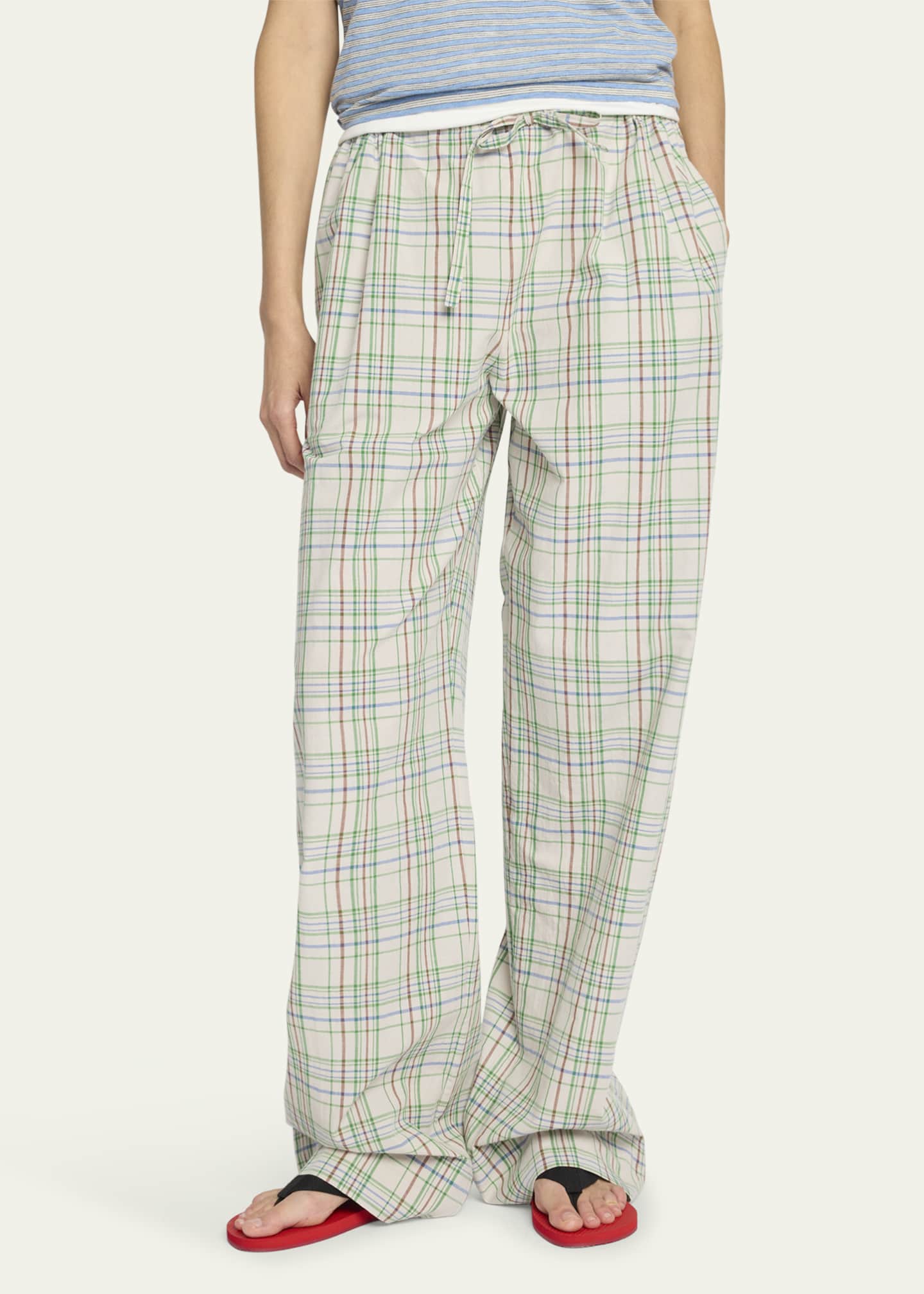 関税込★VIP価格【The Row】Hypnostaコットン製パンツ Hypnosta Pant White in Cotton – The Row