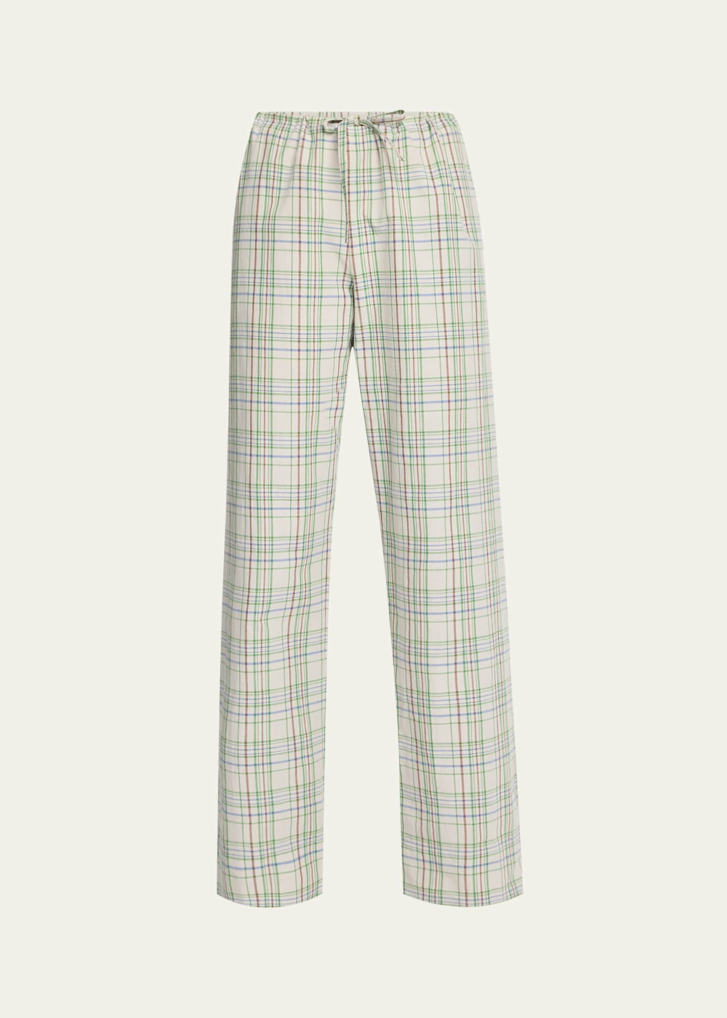 THE ROW Hypnosta Plaid Drawstring Pants - Bergdorf Goodman