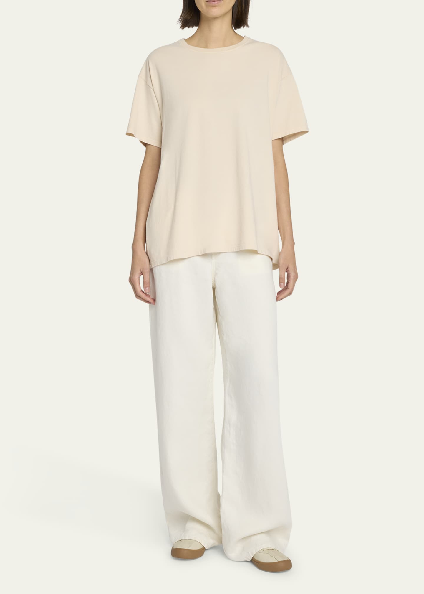 THE ROW Nadina Oversized Short-Sleeve Top Image 2 of 5