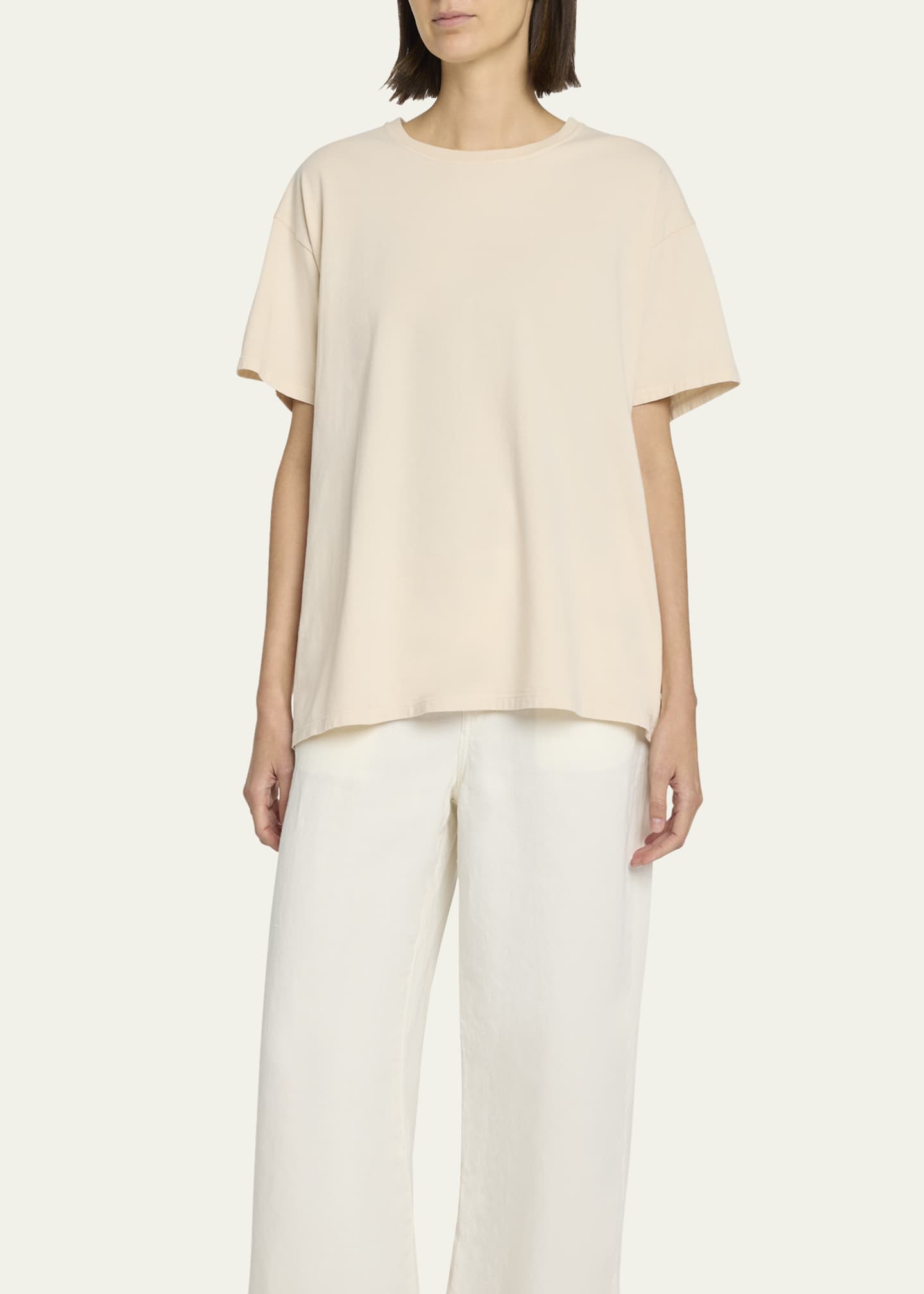 THE ROW Nadina Oversized Short-Sleeve Top Image 4 of 5