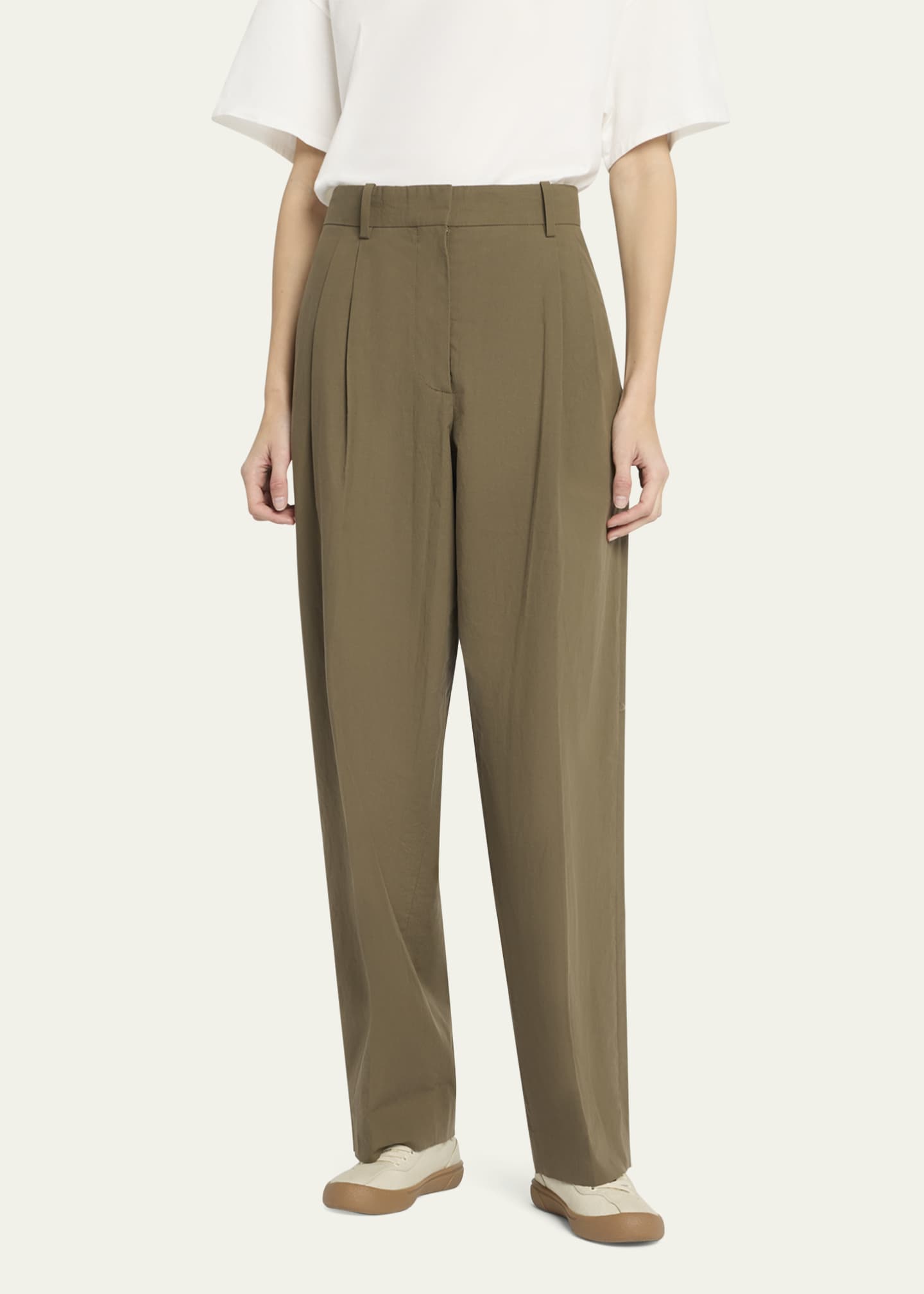 THE ROW Lilas Pleated Tapered Pants Image 4 of 5