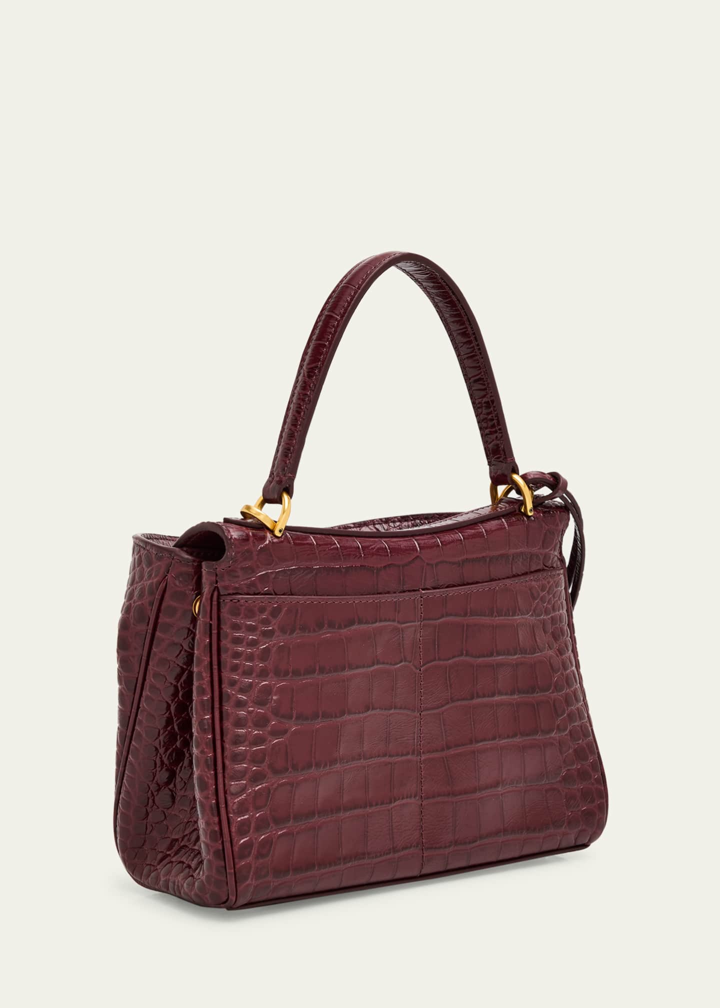 【関税＆送料込み】Balenciaga Small Rodeo Bag In Crocodile- Balenciaga Rodeo Medium Croc-Embossed Top-Handle Bag