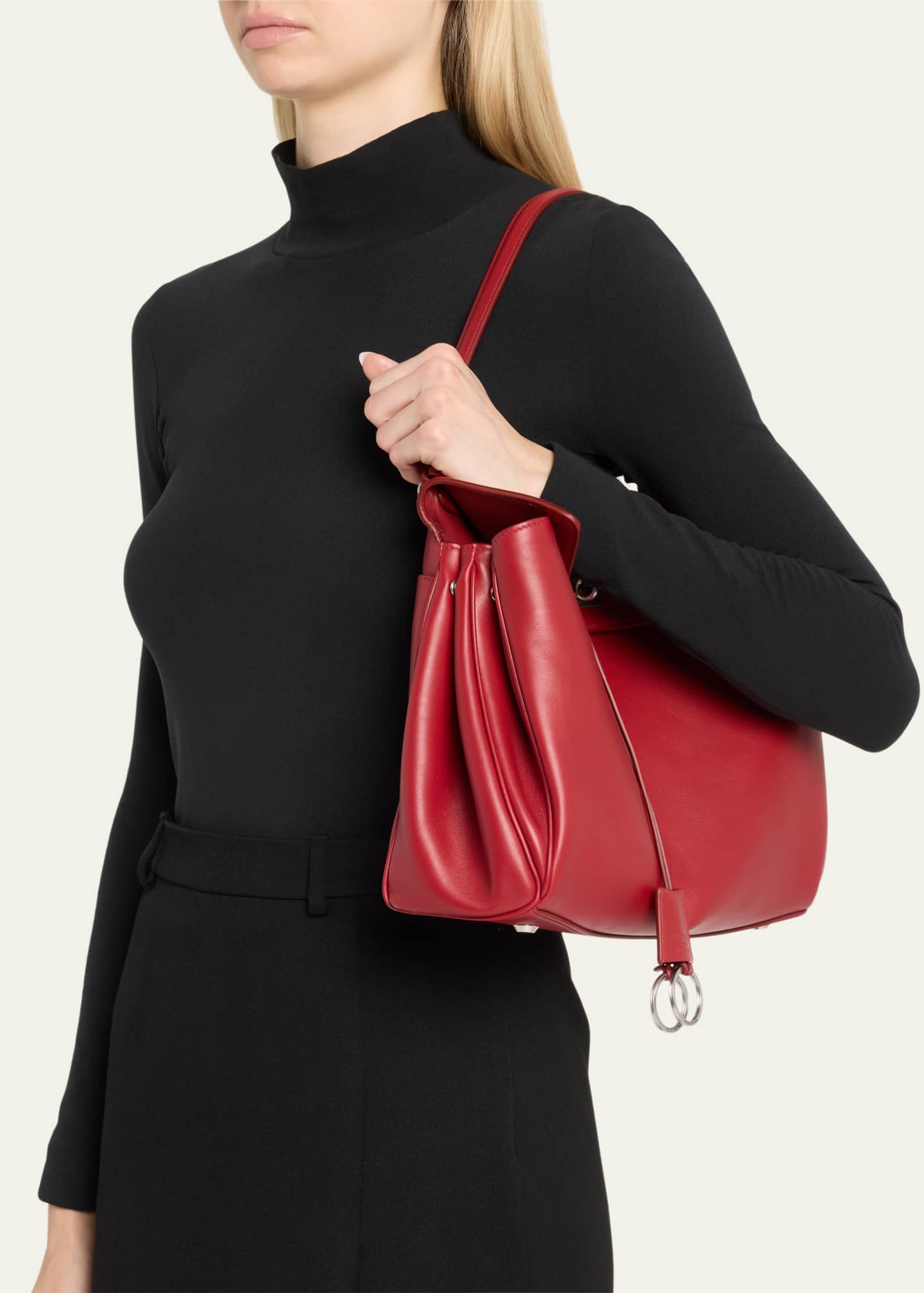 Balenciaga Rodeo Medium Leather Top-Handle Bag Image 2 of 5