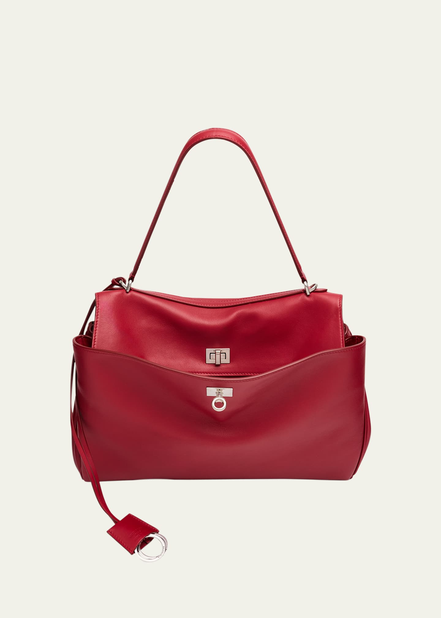 Balenciaga Rodeo Medium Leather Top-Handle Bag Image 1 of 5