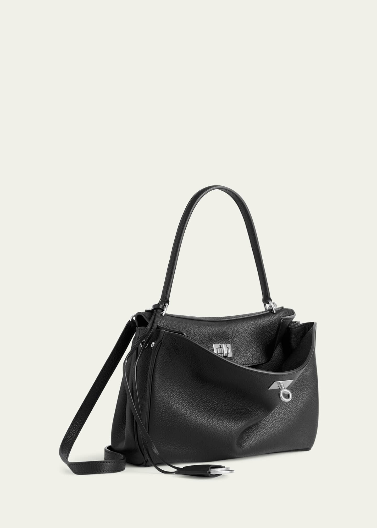 Balenciaga Rodeo Small Grained Leather Top-Handle Bag