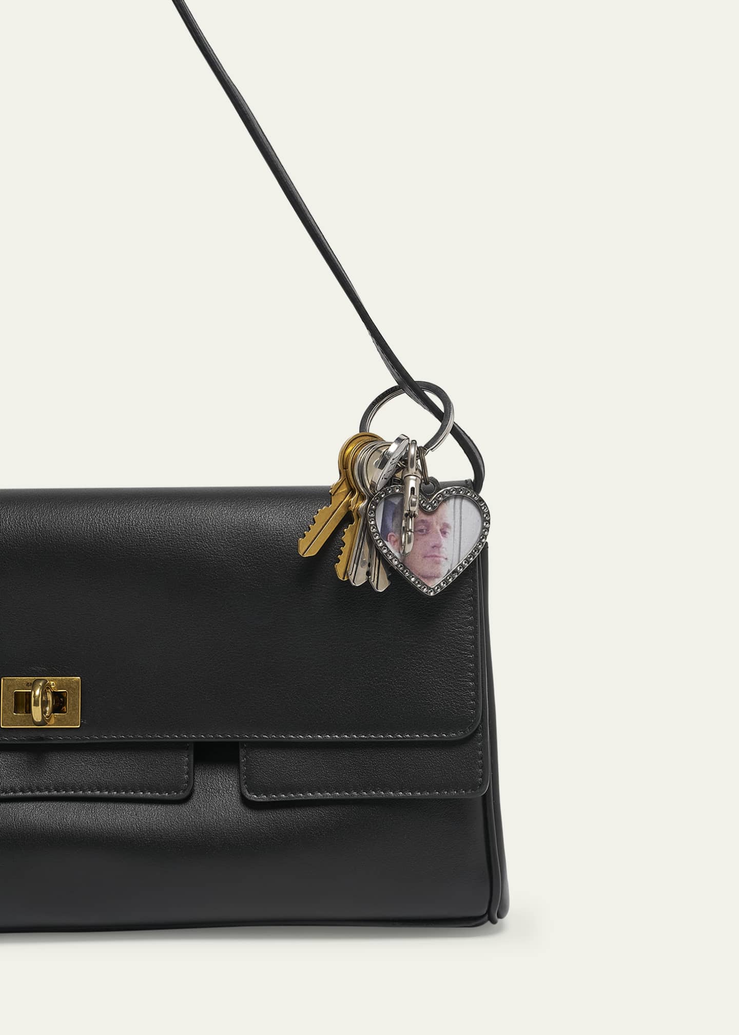 Balenciaga Heart Charms Keyring - Bergdorf Goodman