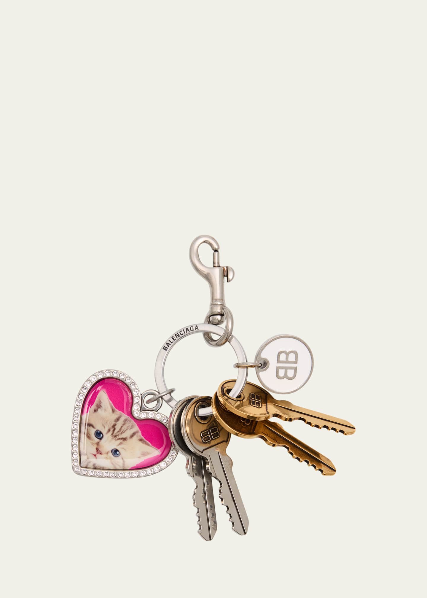 送料込+BALENCIAGA+チャーム/キーリング Heart Women's Charm/keychain Heart in Multicolored | Balenciaga US