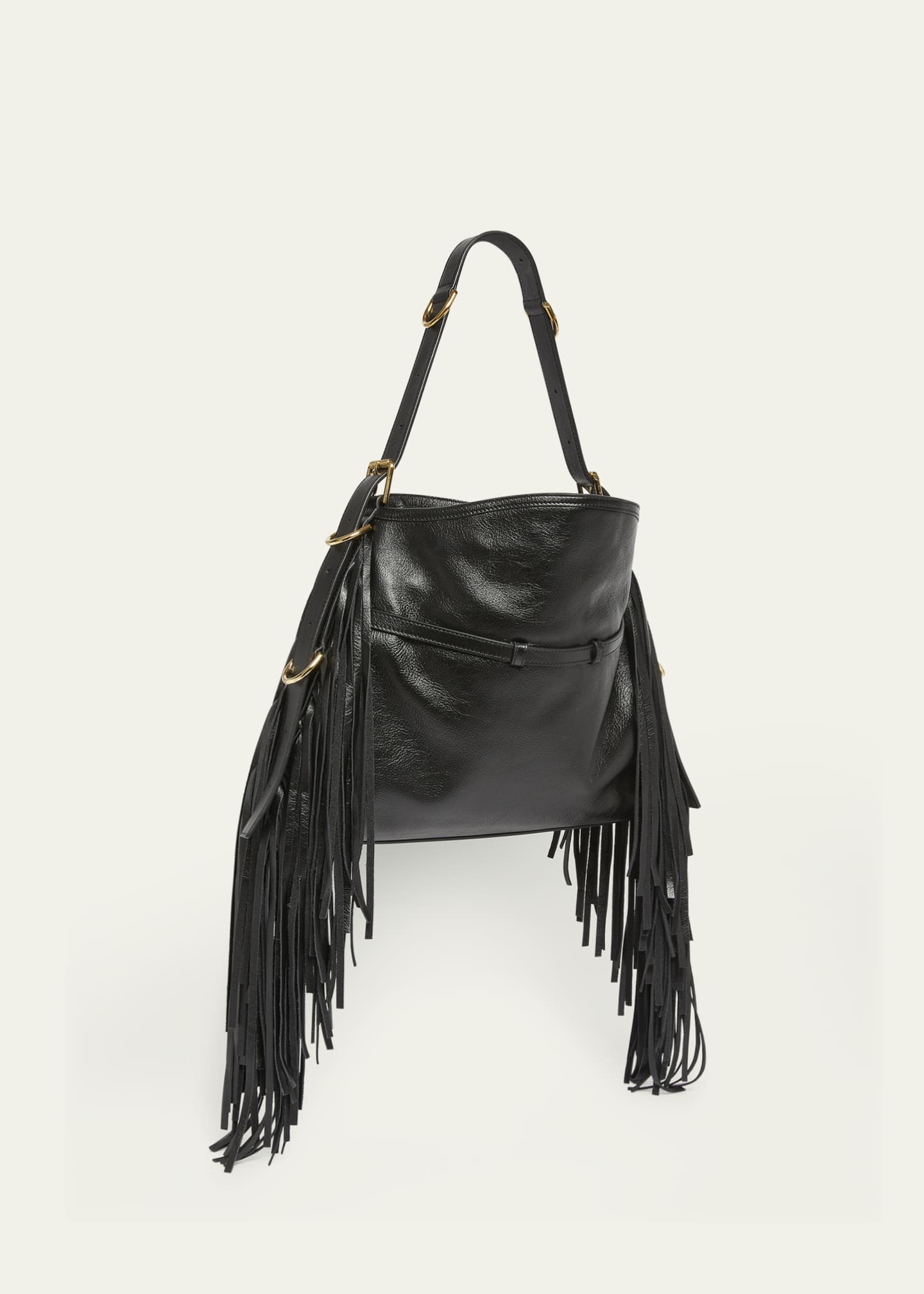 Givenchy Voyou Medium Shoulder Bag in Fringe Leather Image 3 of 6