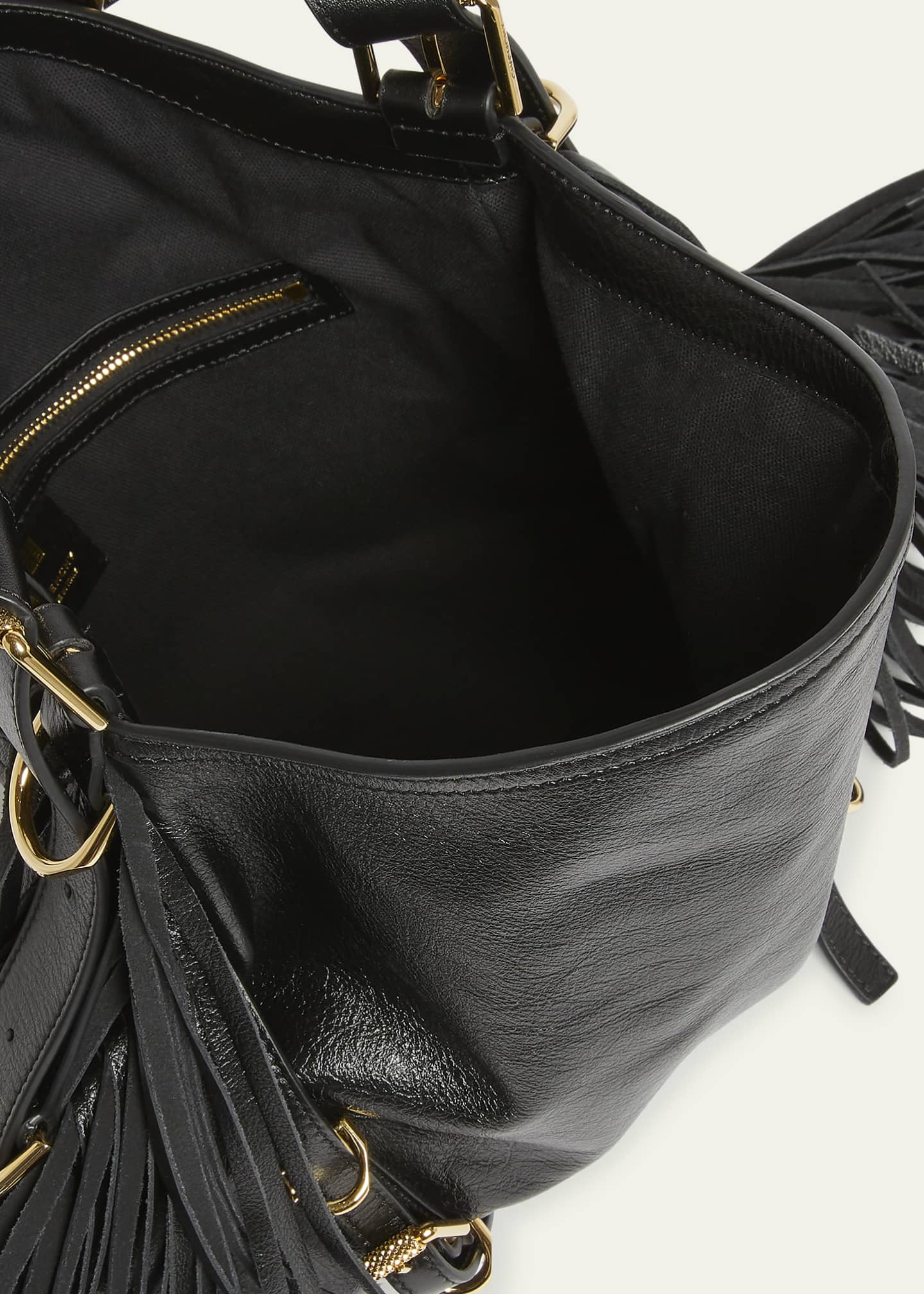 Givenchy Voyou Medium Shoulder Bag in Fringe Leather Image 4 of 6