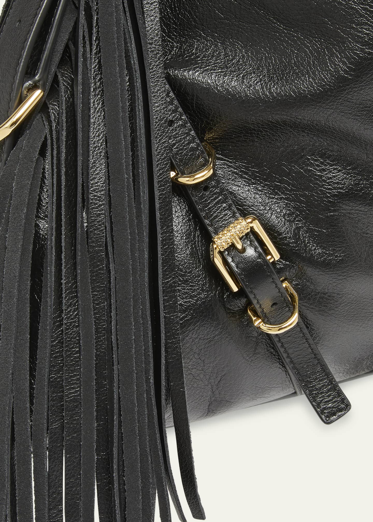 Givenchy Voyou Medium Shoulder Bag in Fringe Leather Image 6 of 6