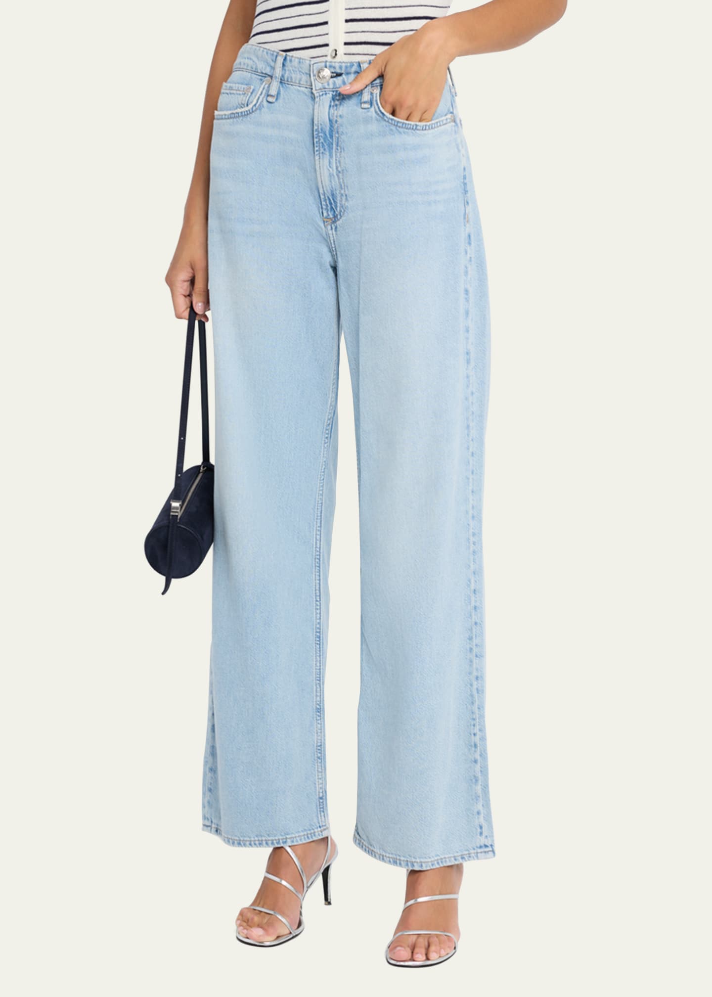 Rag & Bone Featherweight Logan Mid-Rise Wide Relaxed Jeans Image 4 of 5