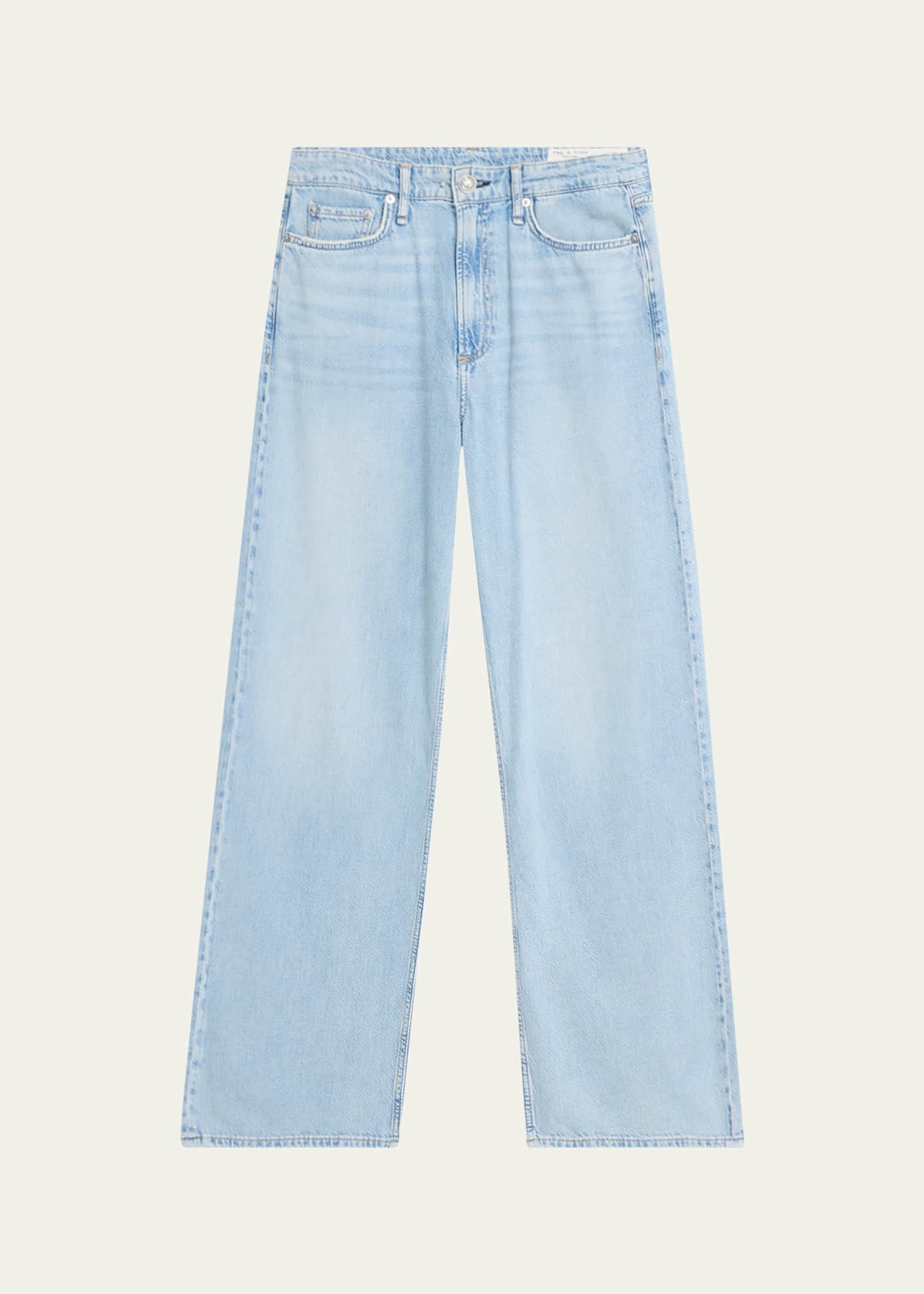 Rag & Bone Featherweight Logan Mid-Rise Wide Relaxed Jeans Image 1 of 5