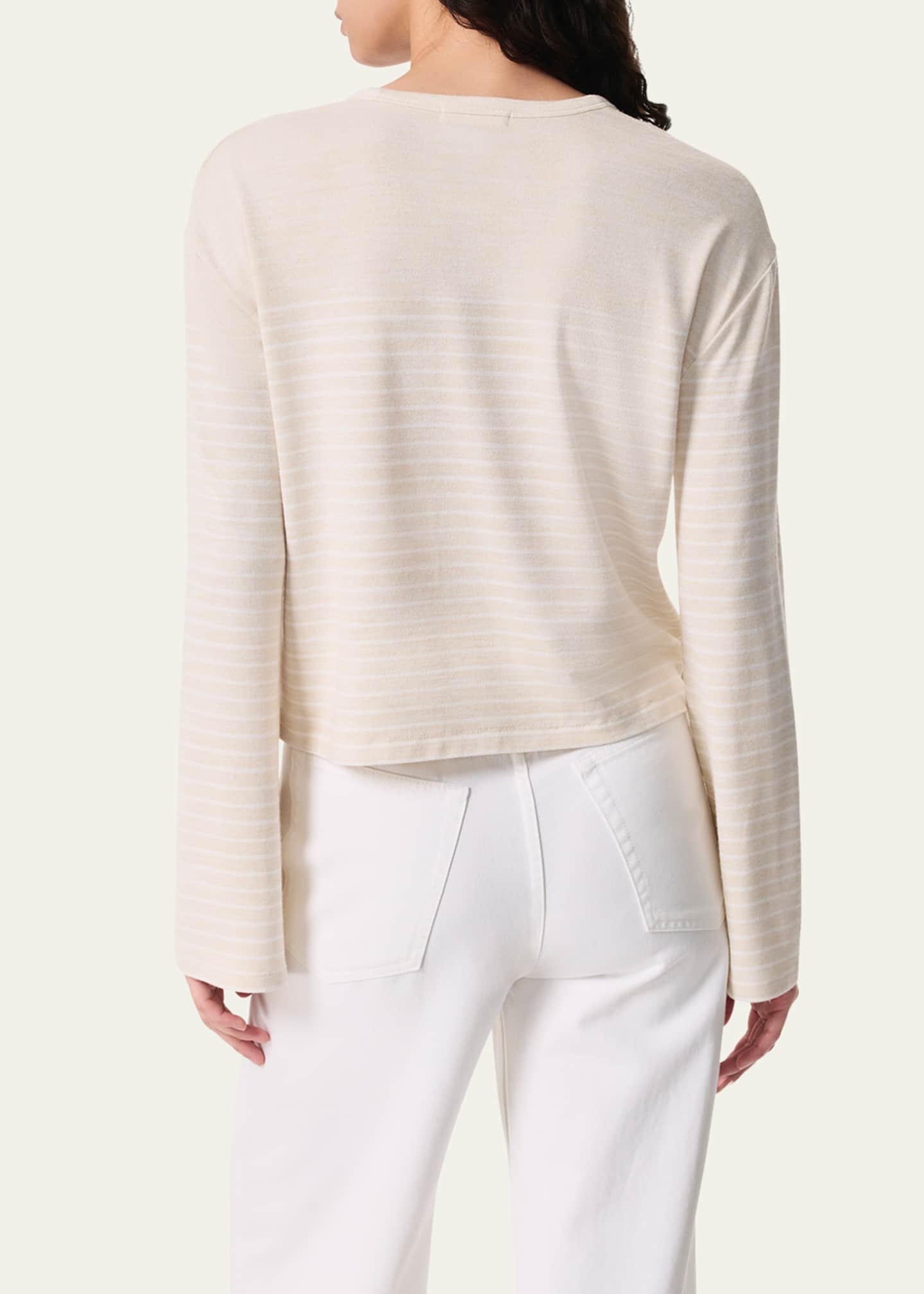 Rag & Bone The Knit Stripe Boxy Long-Sleeve Tee - Bergdorf Rag & Bone The Knit Stripe Boxy Long-Sleeve Tee - Bergdorf