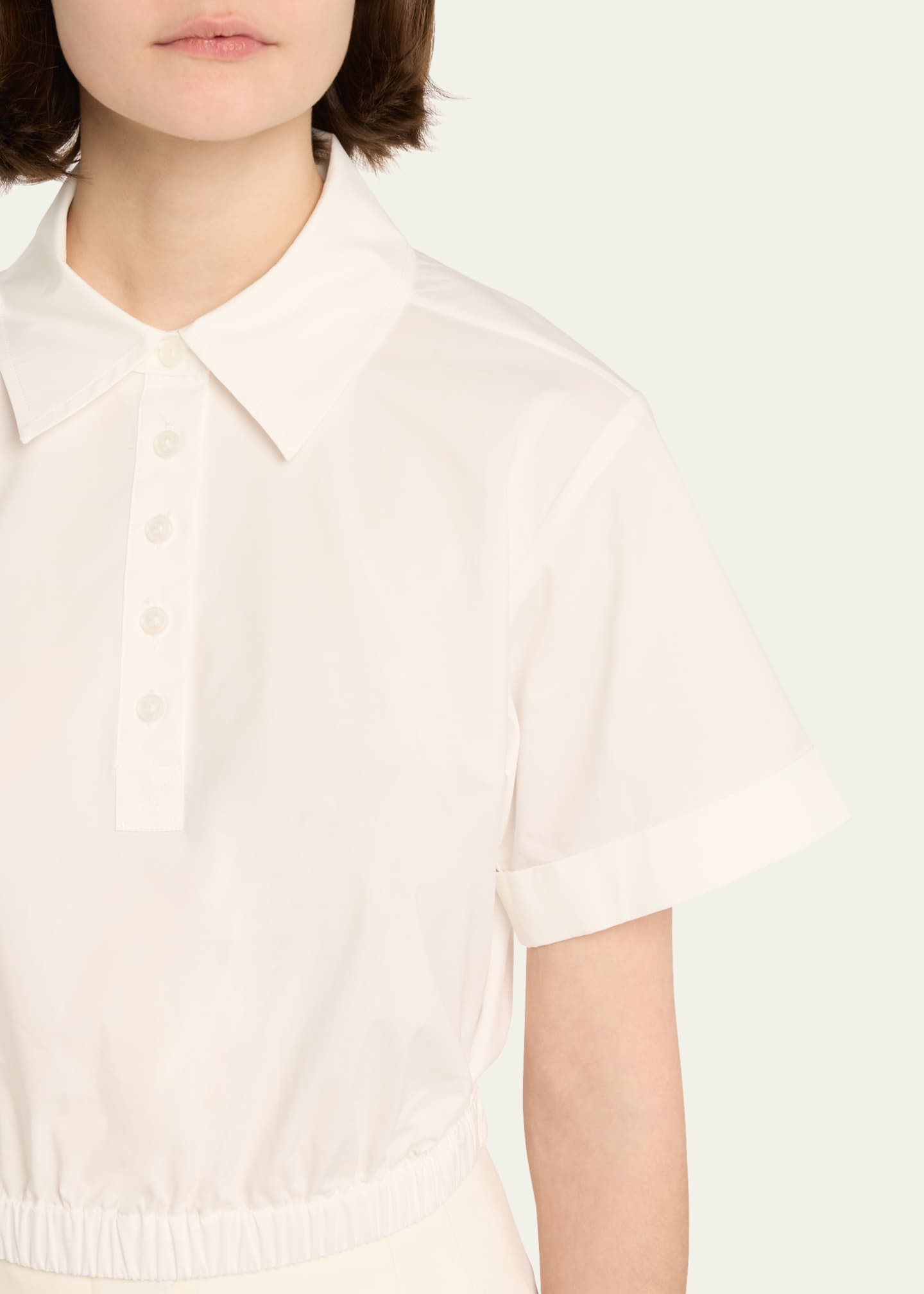 SIMKHAI Nicky Short-Sleeve Crop Top Image 5 of 5