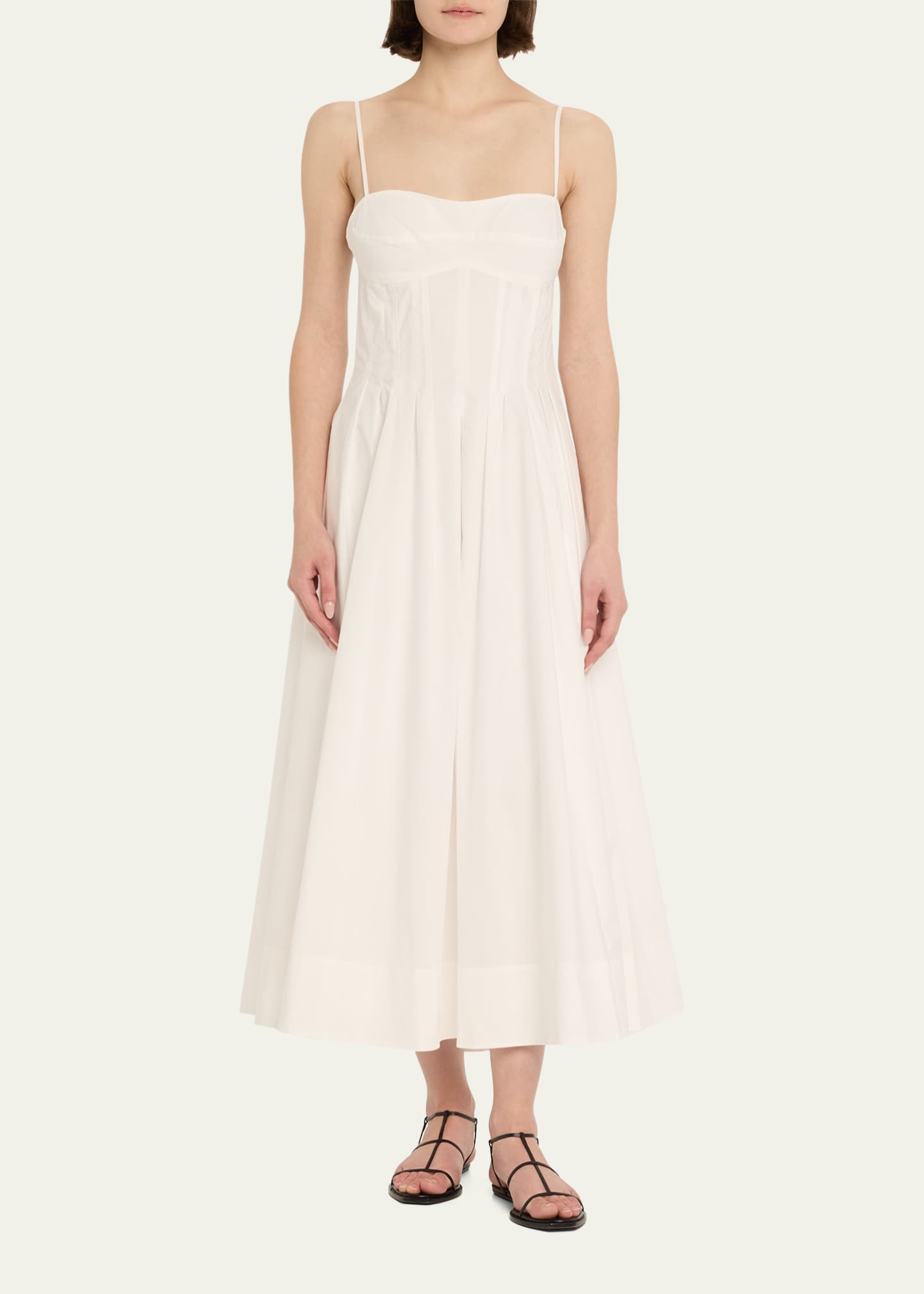 SIMKHAI Kittiya Sleeveless A-Line Midi Dress Image 2 of 4