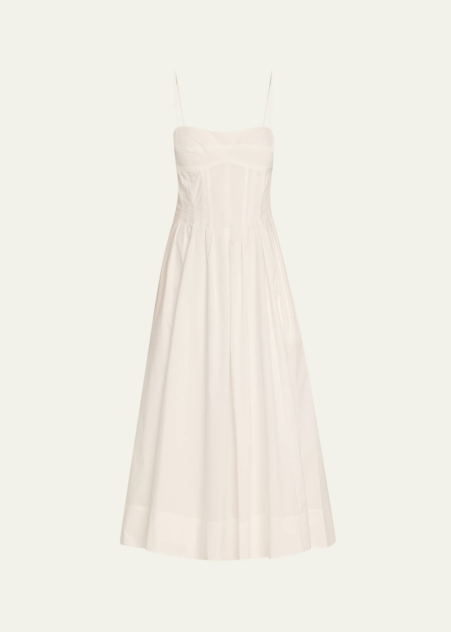 SIMKHAI Kittiya Sleeveless A-Line Midi Dress Image 1 of 4