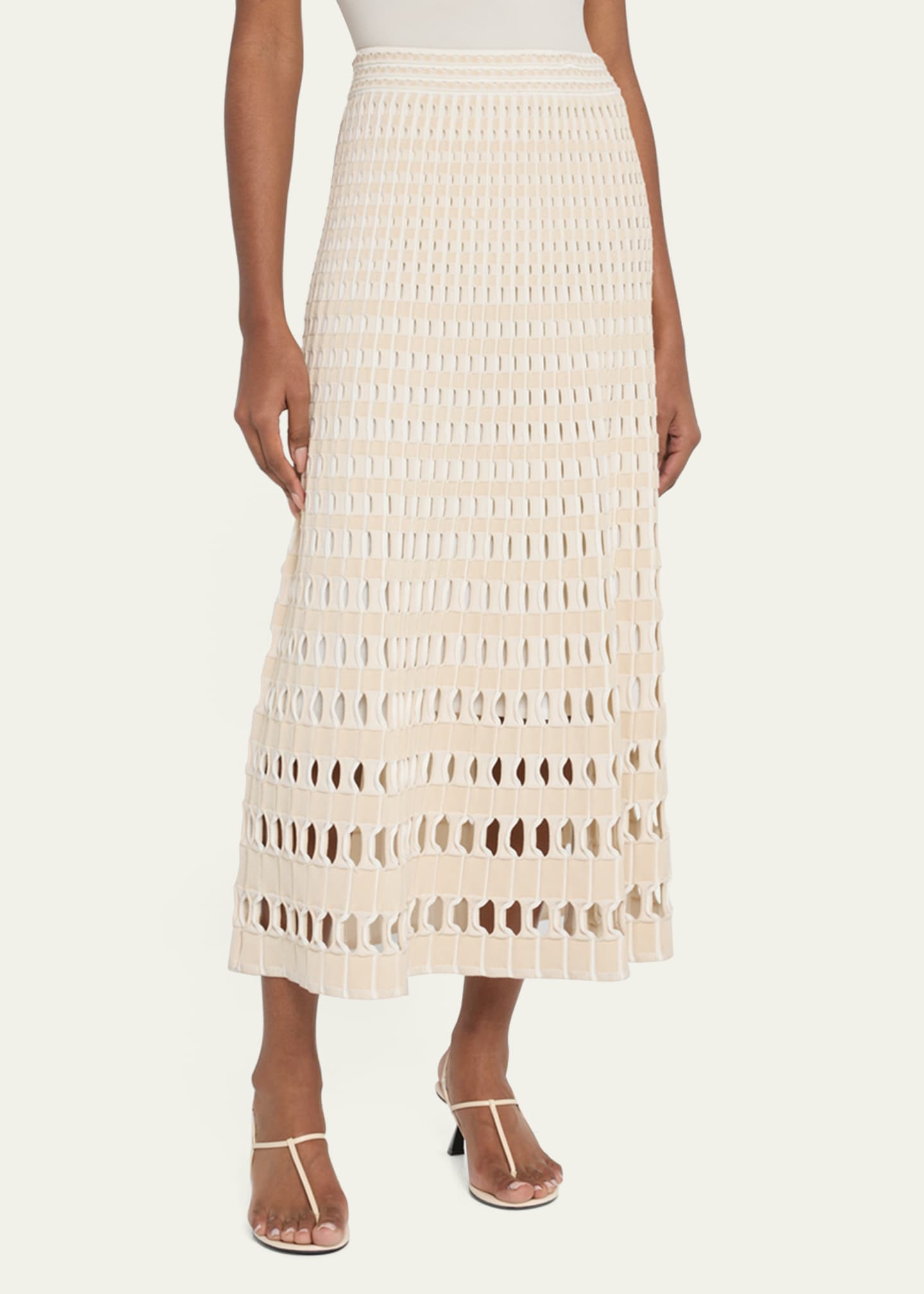 SIMKHAI Larken Midi Skirt Image 4 of 5