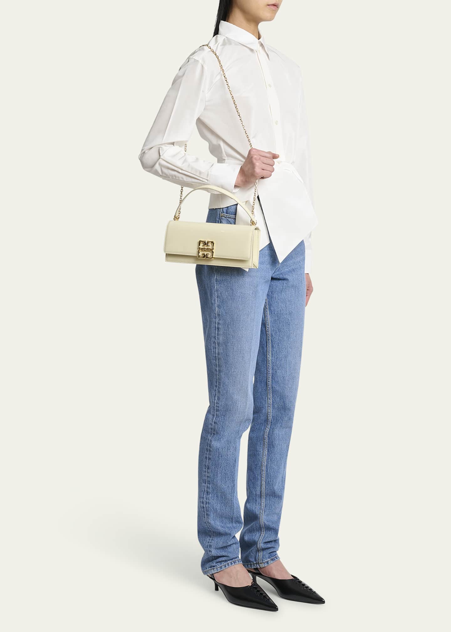 Givenchy 4G Liquid Small Chain Shoulder Bag in Leather Image 5 of 6