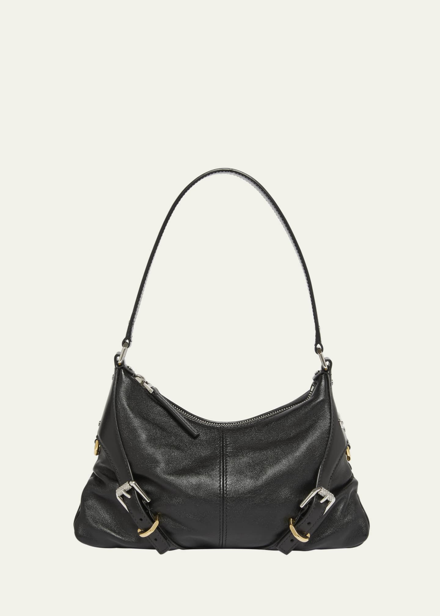 【関税＆送料込み】Givenchy Voyou Leather Shoulder Bag Givenchy Voyou Harness Shoulder Bag in Shiny Leather