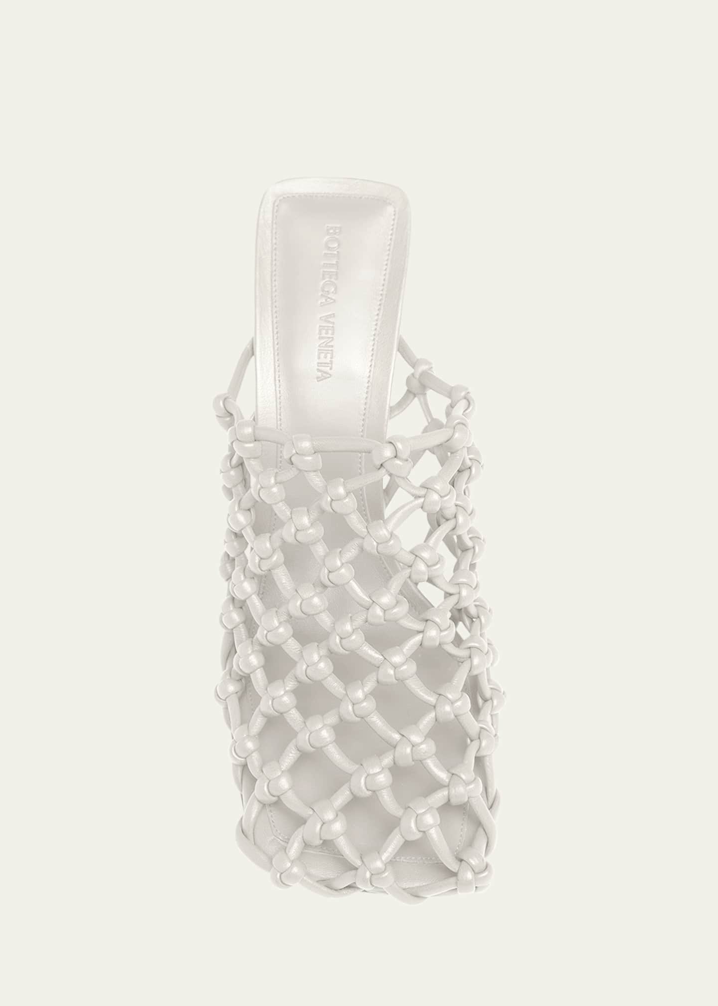 Bottega Veneta Frog Knotted Leather Stiletto Mules Image 6 of 6