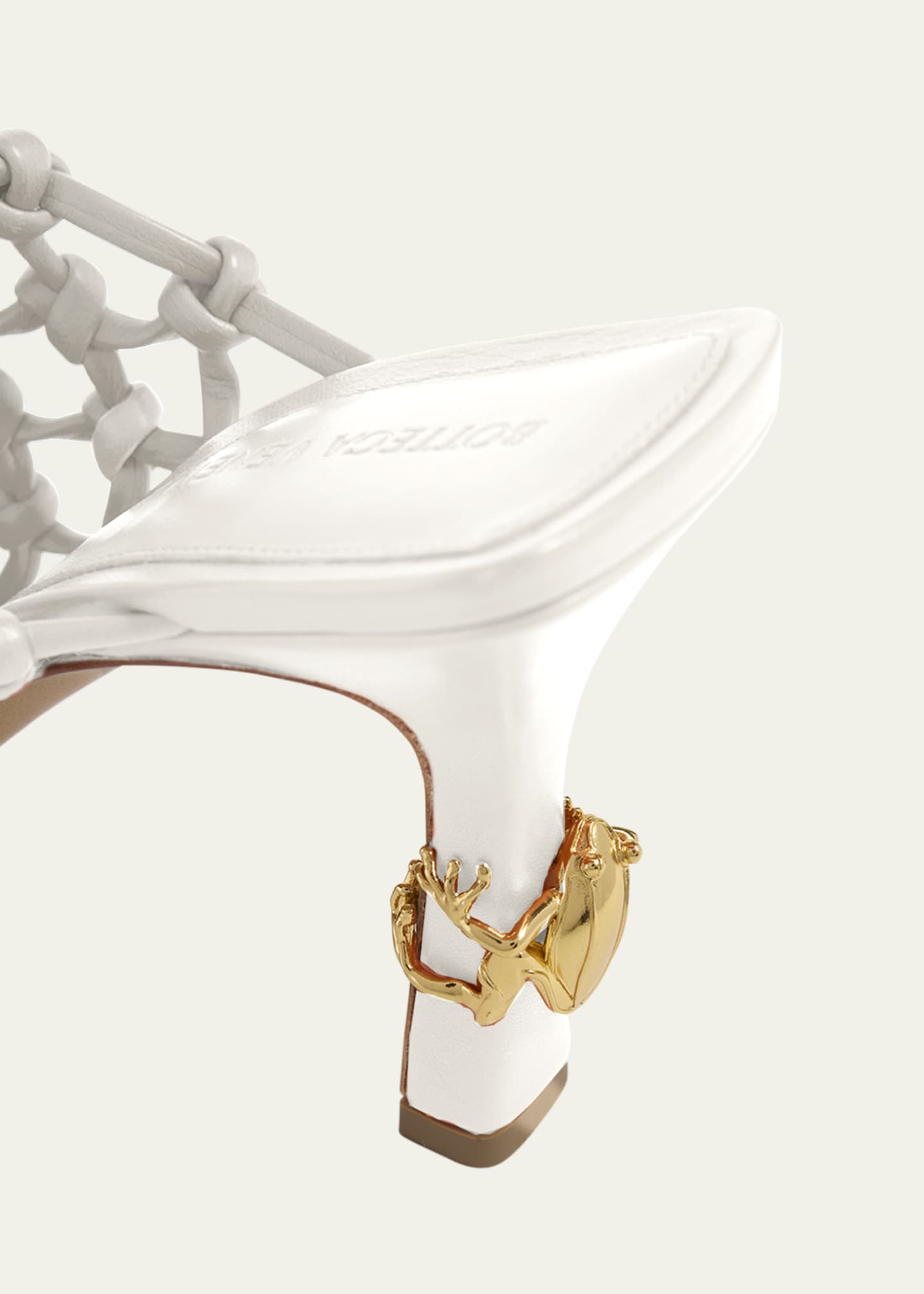 Bottega Veneta Frog Knotted Leather Stiletto Mules Image 5 of 6
