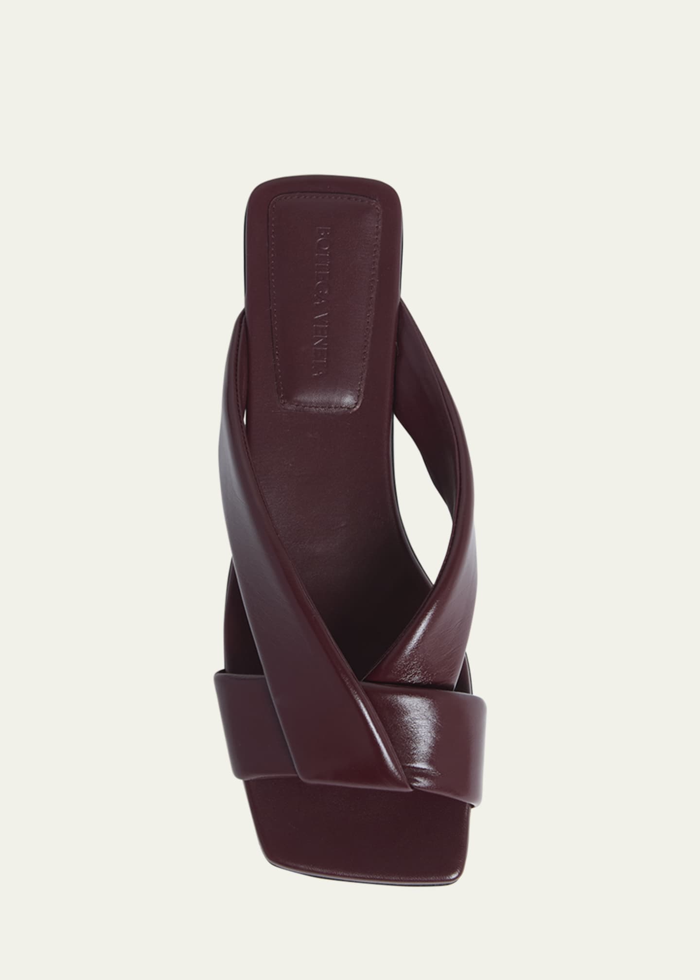 Bottega Veneta Riva Criss Cross Leather Flat Sandals Image 6 of 6
