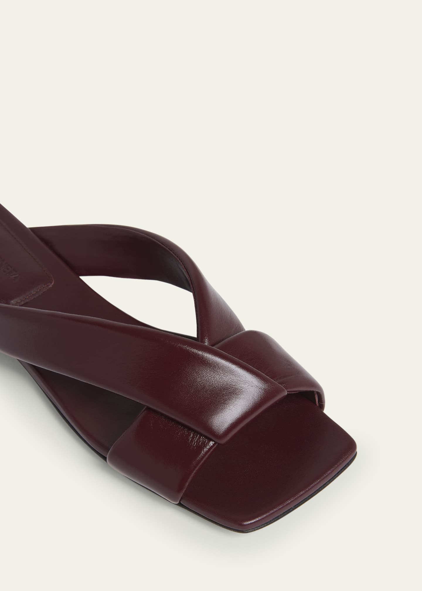 Bottega Veneta Riva Criss Cross Leather Flat Sandals Image 5 of 6