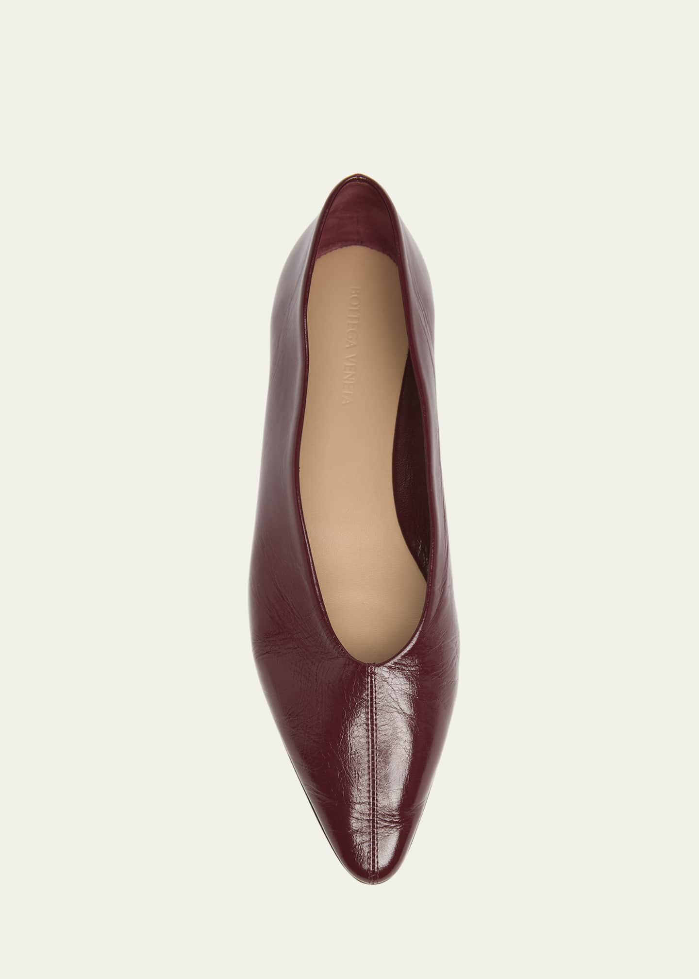 Bottega Veneta Sofia Pointed Leather Ballet Flats Image 6 of 6