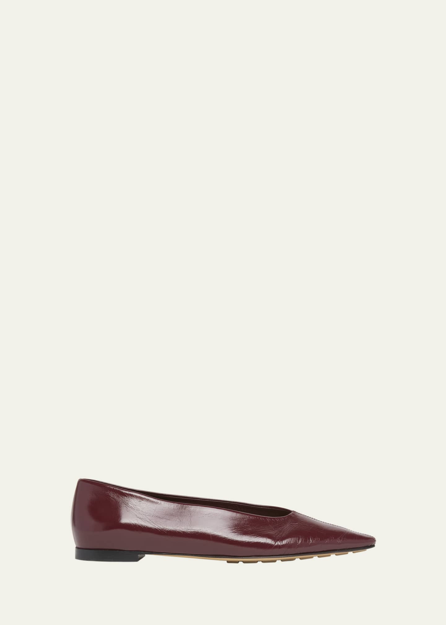 Bottega Veneta Sofia Pointed Leather Ballet Flats Image 1 of 6