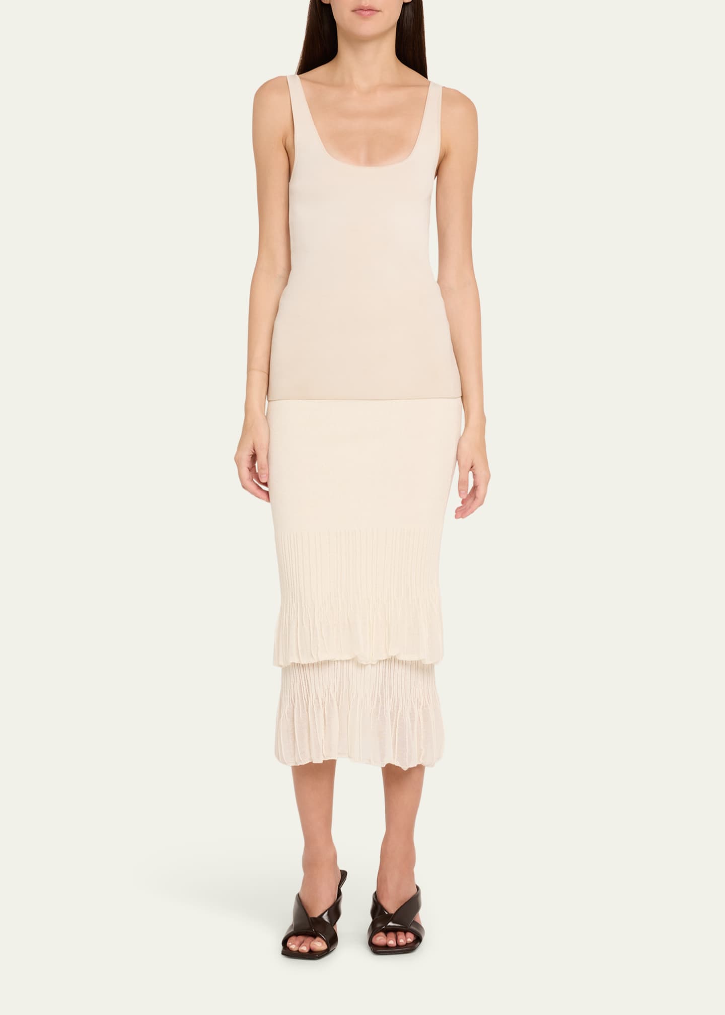 Bottega Veneta Criss Cross Padded Leather Slide Sandals - Bergdorf