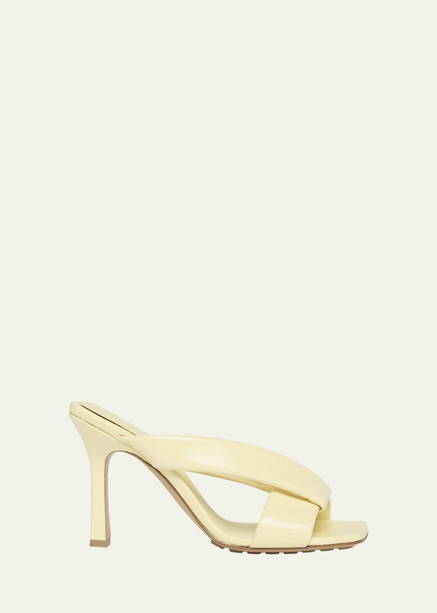 Bottega Veneta Criss Cross Padded Leather Slide Sandals Image 1 of 6