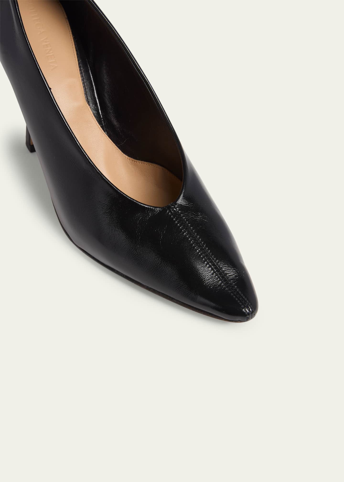 Bottega Veneta Leather Stiletto Sporty Pumps Image 5 of 6