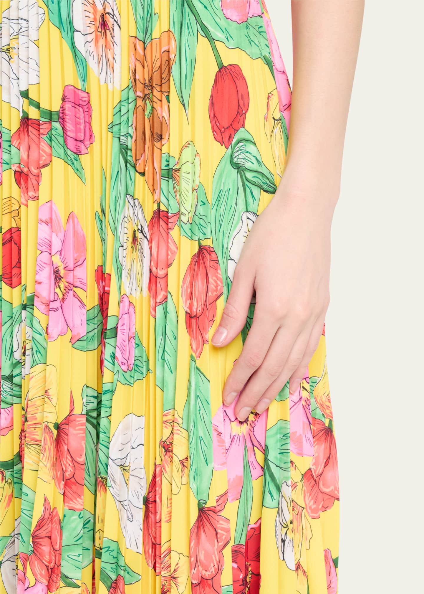 Milly Oria Tulip Rosette Maxi Dress - Bergdorf Goodman