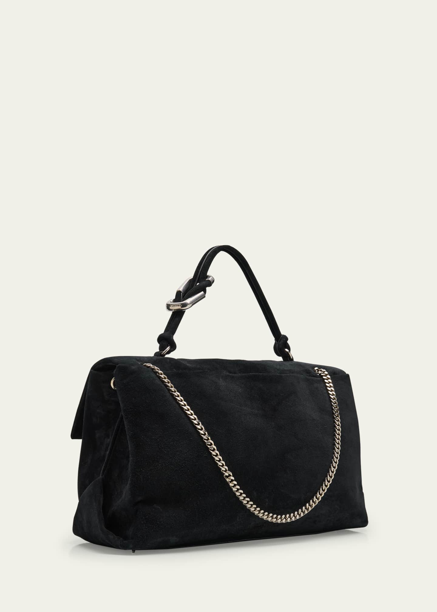 Marc Jacobs Runway Large Suede Chain Shoulder Bag Image 3 of 6