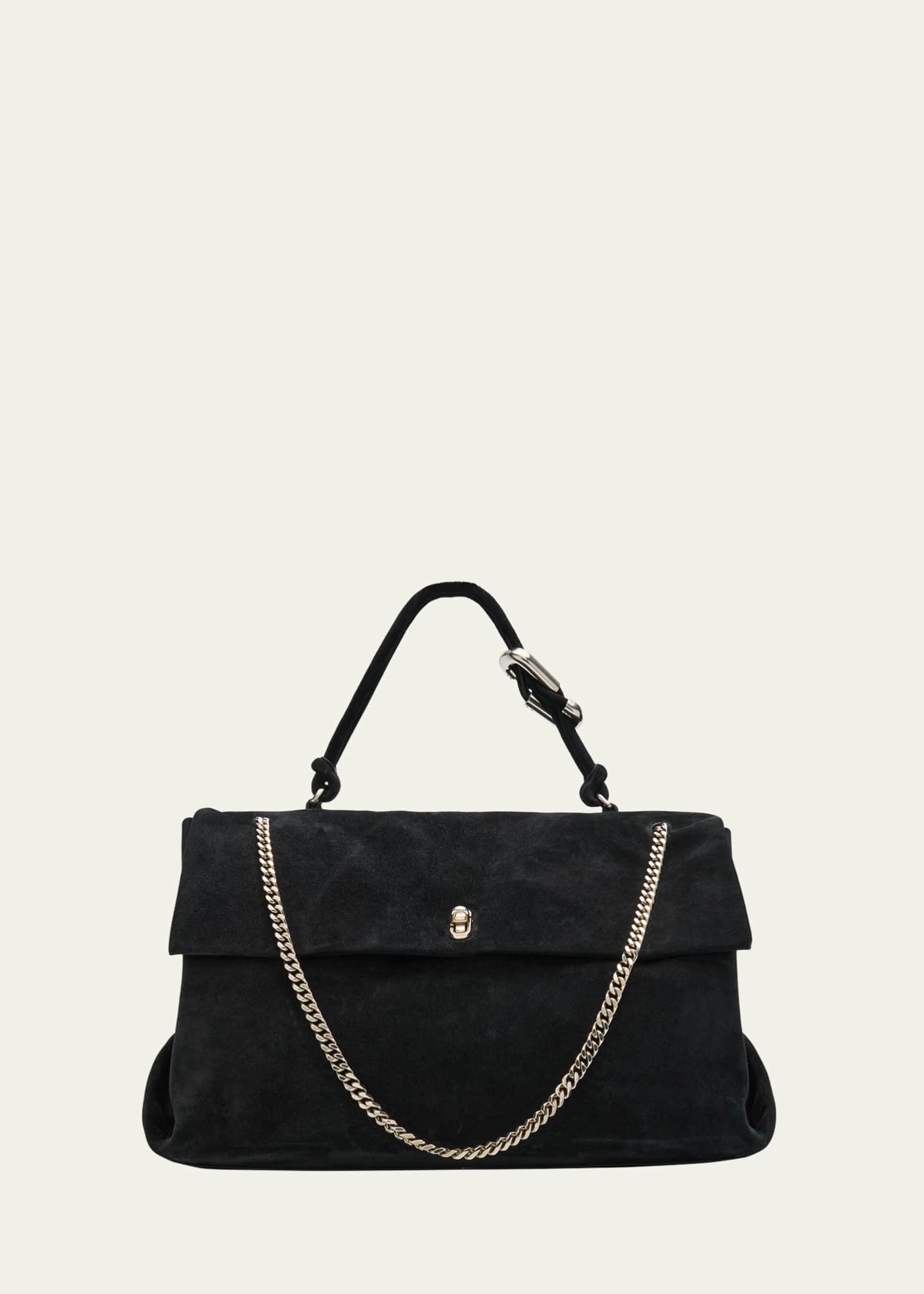 Marc Jacobs Runway Large Suede Chain Shoulder Bag Image 1 of 6