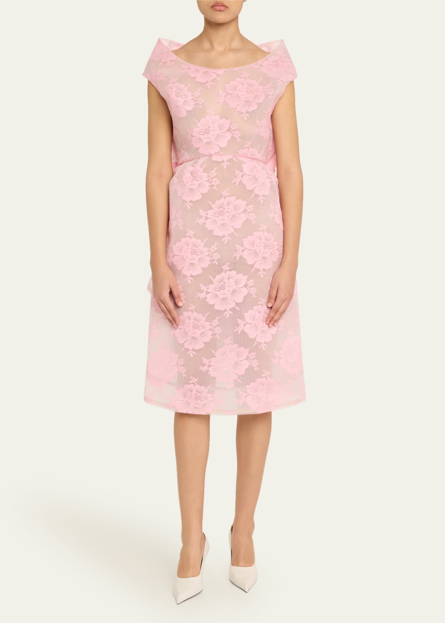 Marc Jacobs Runway Structured Floral Lace Dress Image 2 of 4