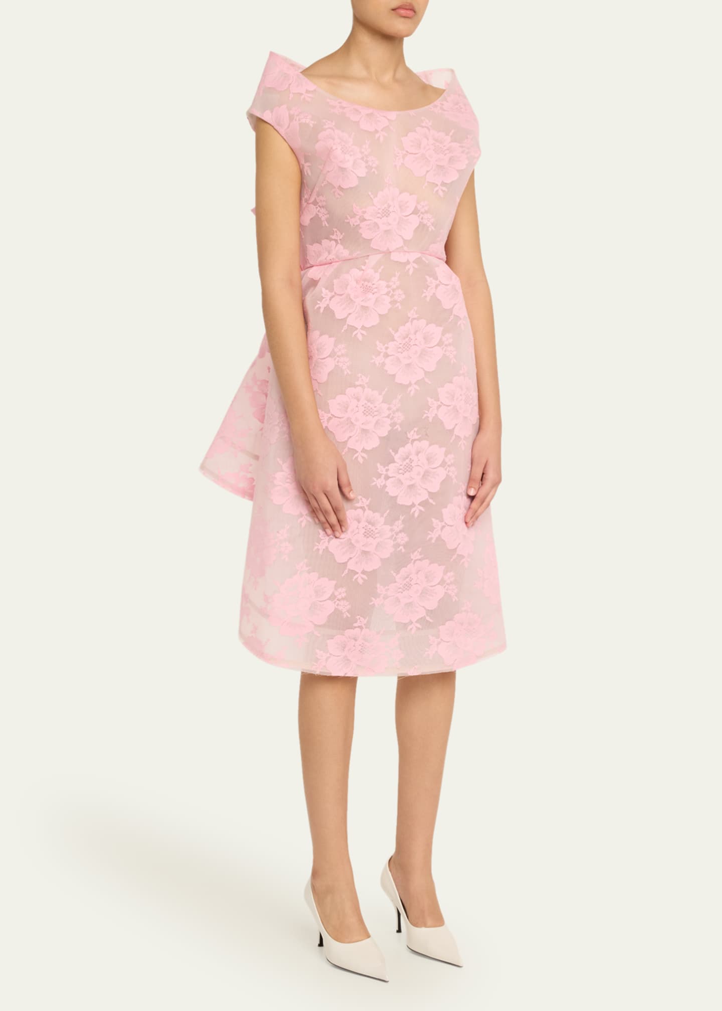 Marc Jacobs Runway Structured Floral Lace Dress Image 3 of 4