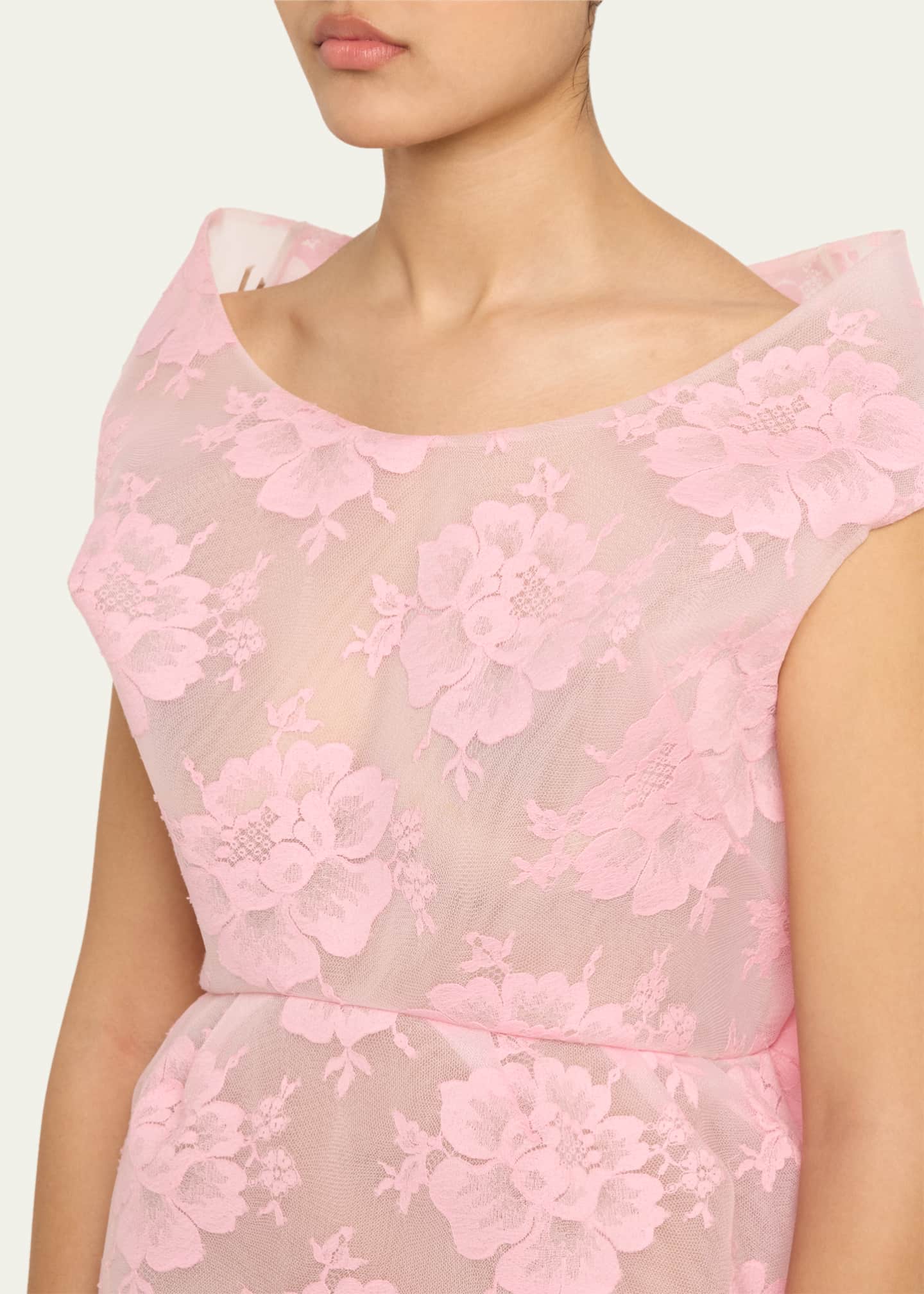 Marc Jacobs Runway Structured Floral Lace Dress Image 4 of 4