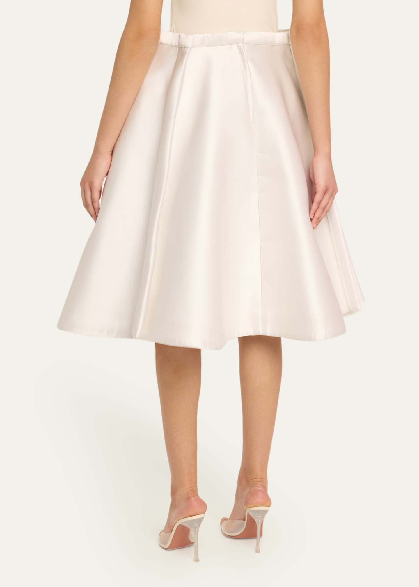 Marc Jacobs Runway Flared Silk-Blend Midi Skirt Image 3 of 3
