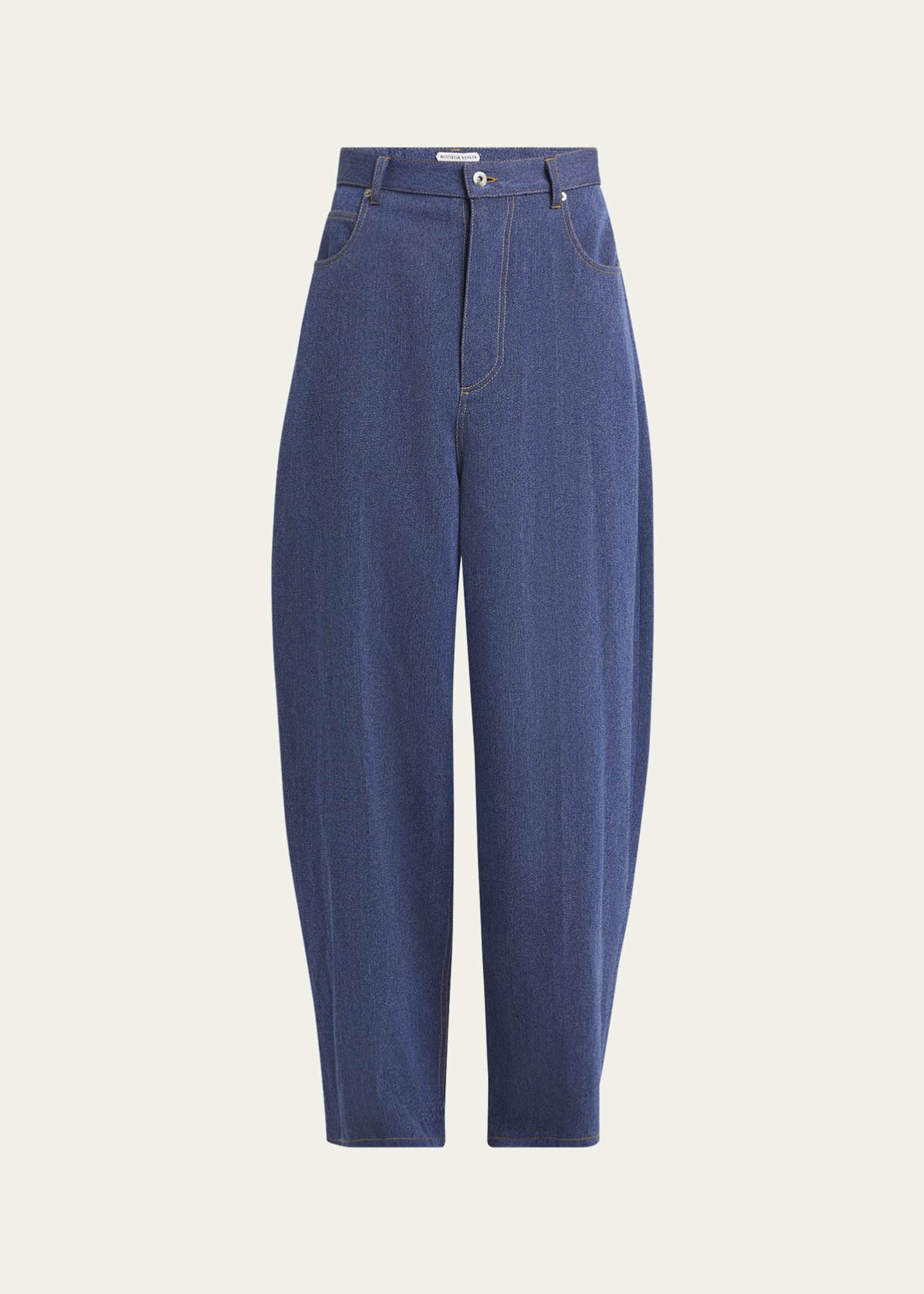 Bottega Veneta Men's Wide-Leg Drill Trousers Image 1 of 5